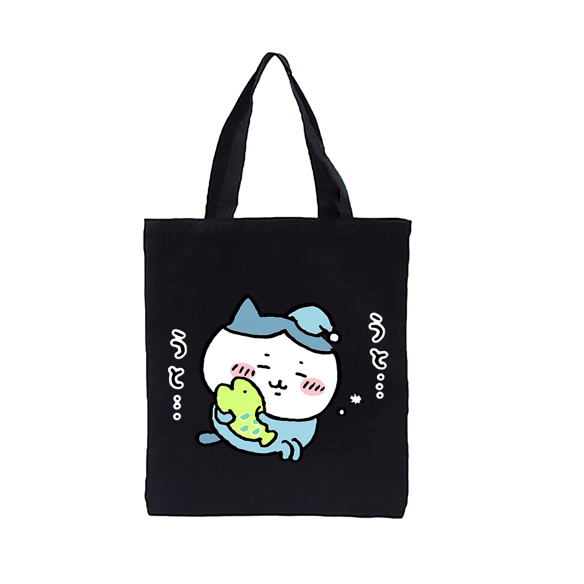 （画像用） ちいかわ ハチワレ Chii-kawa hachiware 縦型キャンバス生地手提げバッグ　トートバッグ