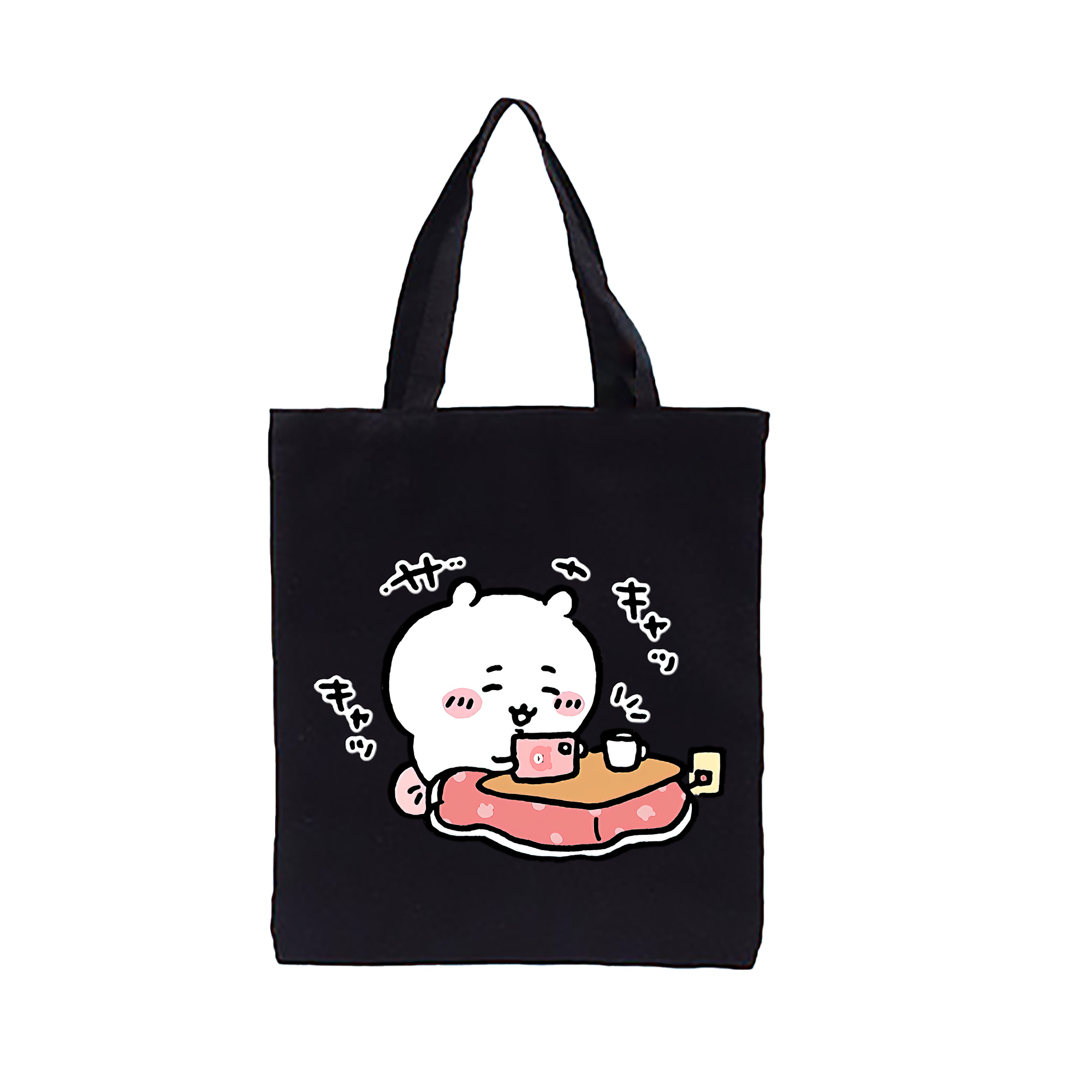 （画像用） ちいかわ ちいかわ Chii-kawa chiikawa 縦型キャンバス生地手提げバッグ　トートバッグ