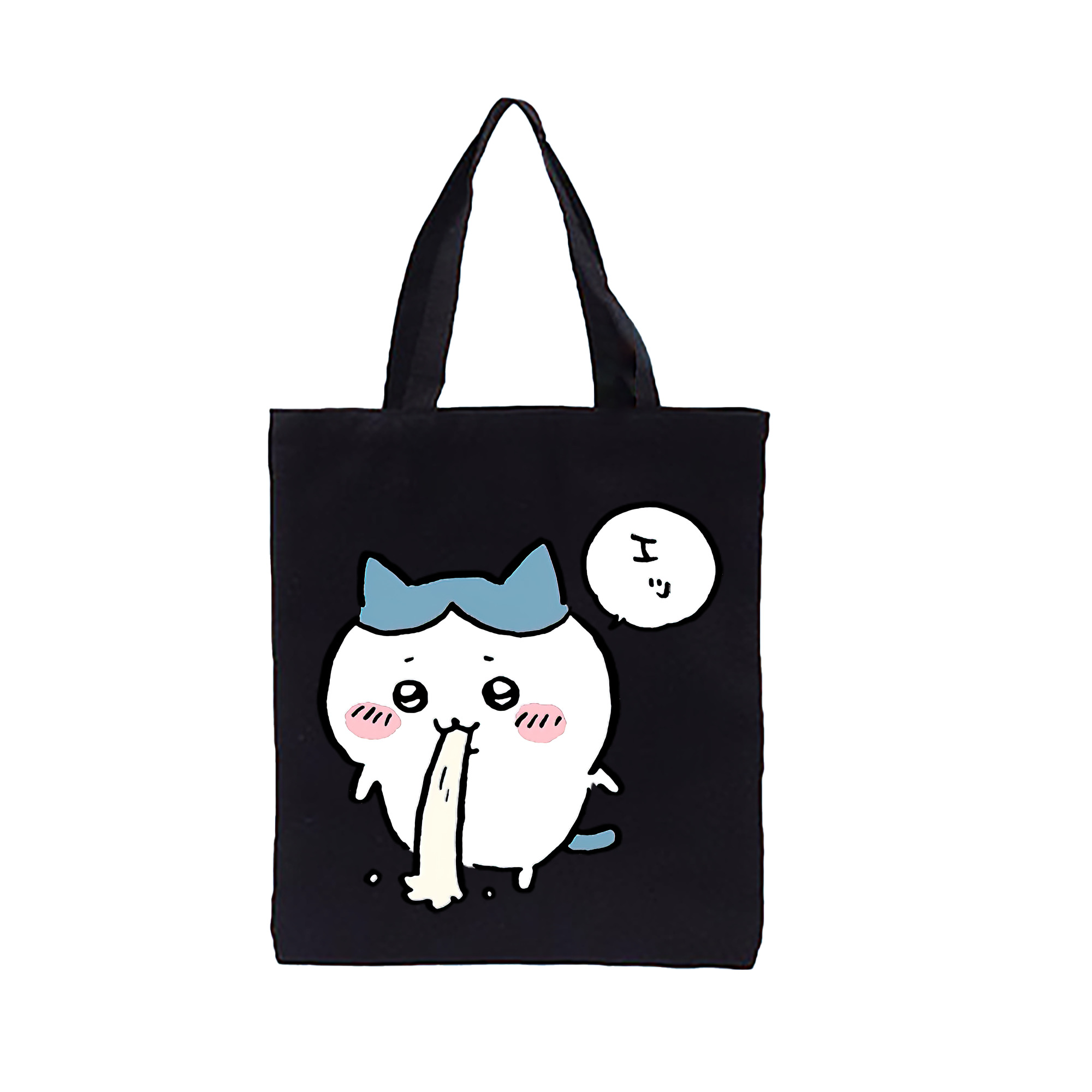 （画像用） ちいかわ ハチワレ Chii-kawa hachiware 縦型キャンバス生地手提げバッグ　トートバッグ