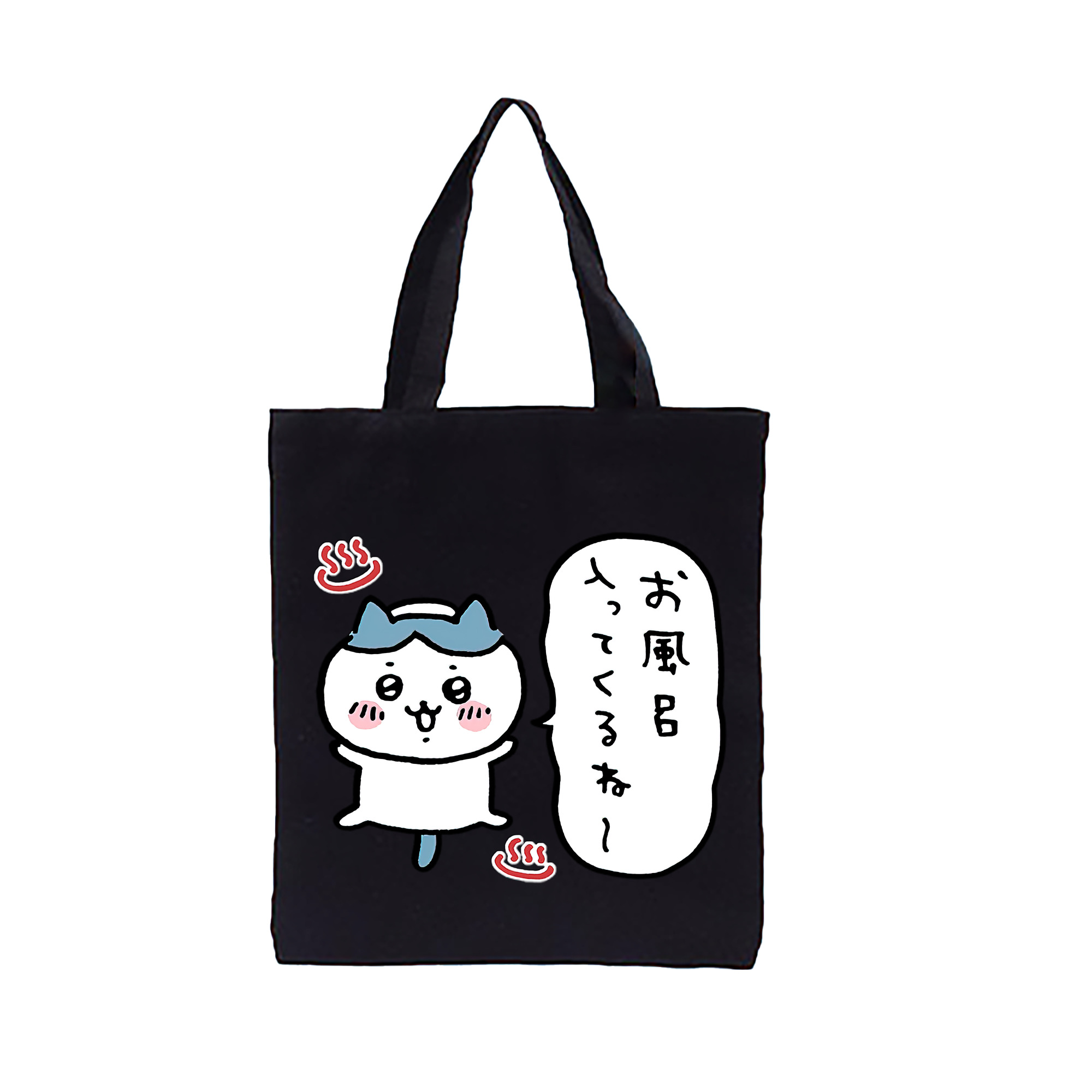 （画像用） ちいかわ ハチワレ Chii-kawa hachiware 縦型キャンバス生地手提げバッグ　トートバッグ