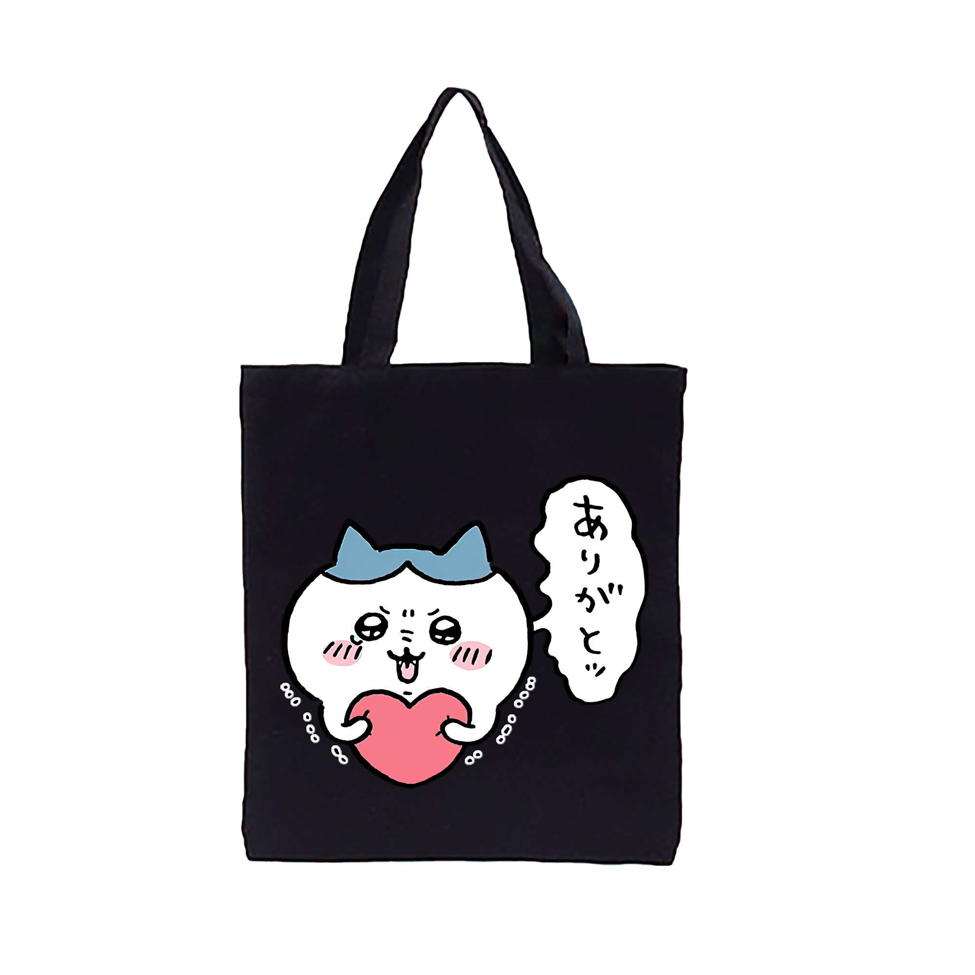 （画像用） ちいかわ ハチワレ Chii-kawa hachiware 縦型キャンバス生地手提げバッグ　トートバッグ