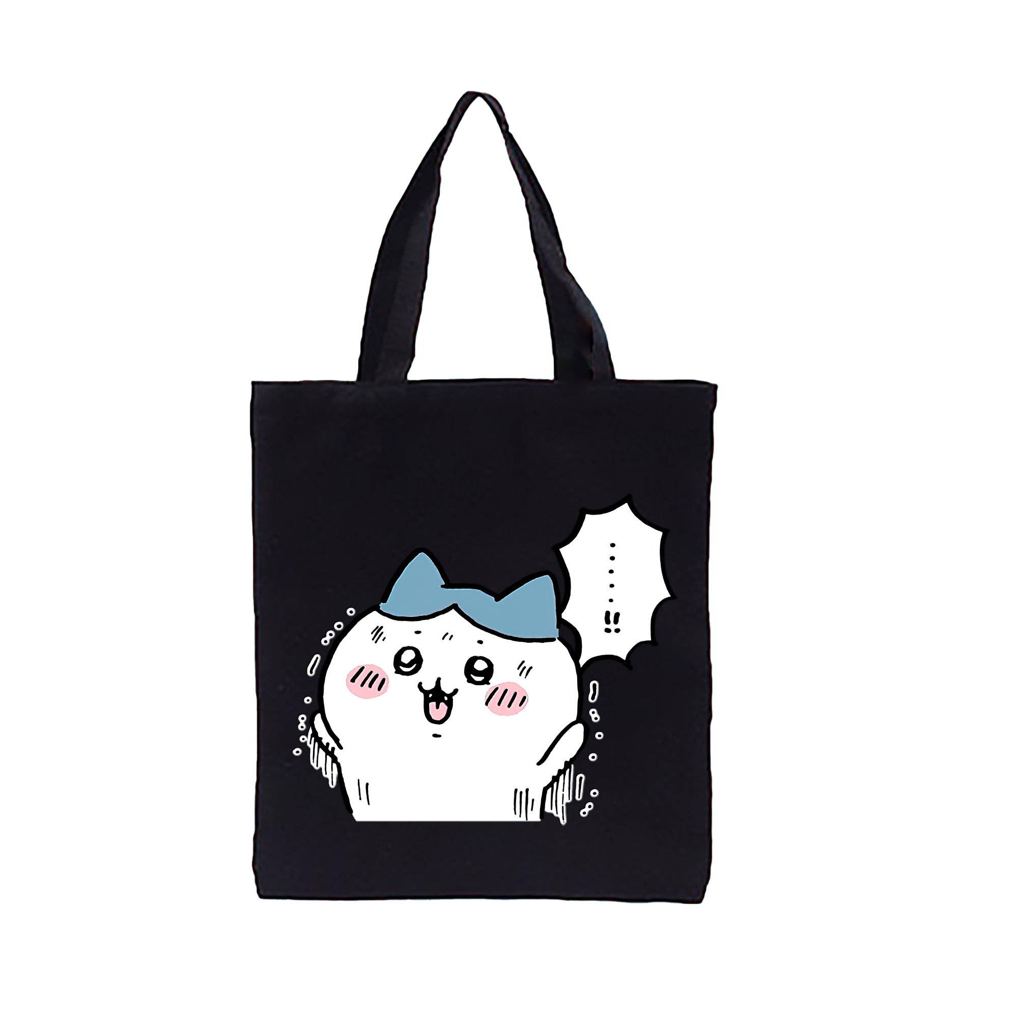 （画像用） ちいかわ ハチワレ Chii-kawa hachiware 縦型キャンバス生地手提げバッグ　トートバッグ