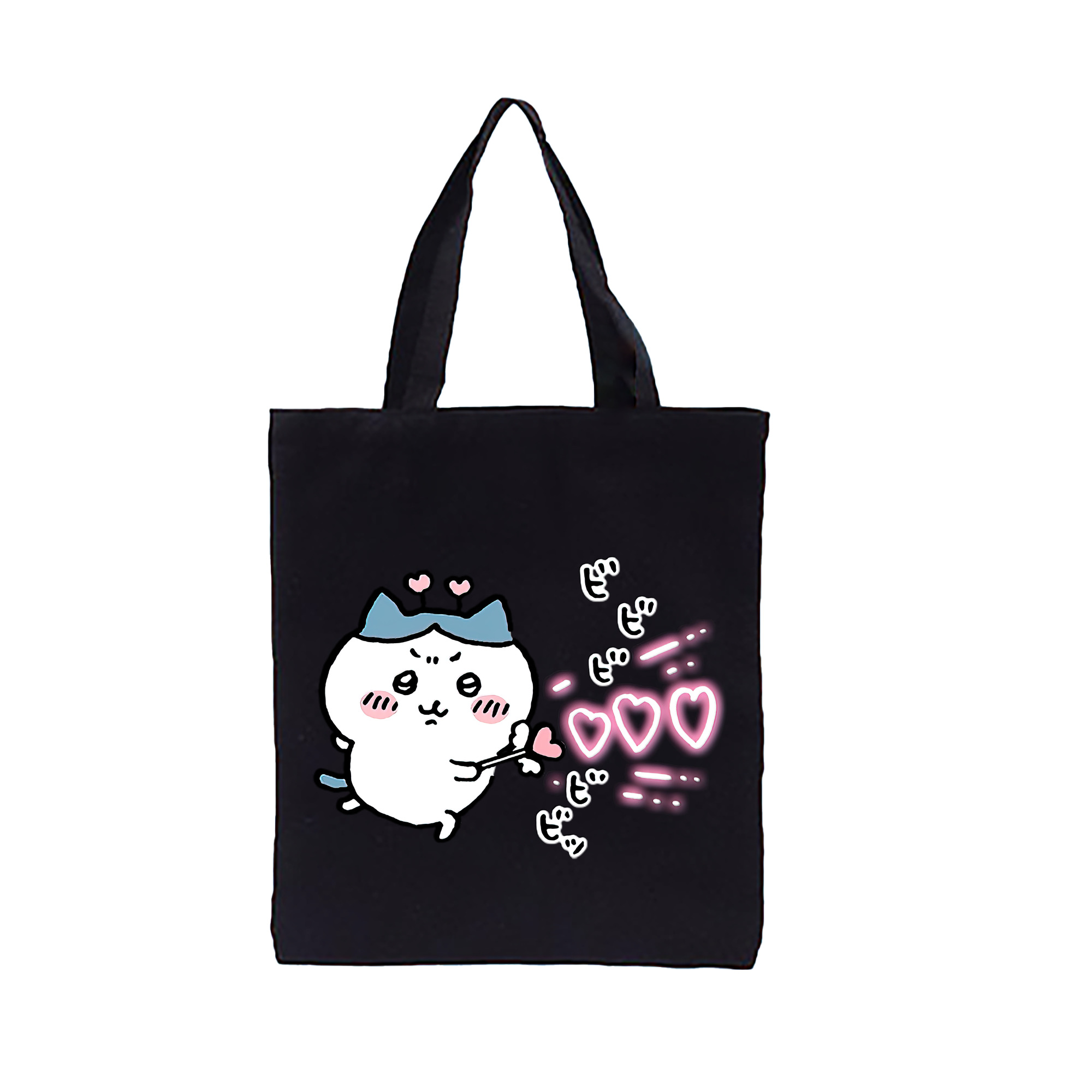 （画像用） ちいかわ ハチワレ Chii-kawa hachiware 縦型キャンバス生地手提げバッグ　トートバッグ
