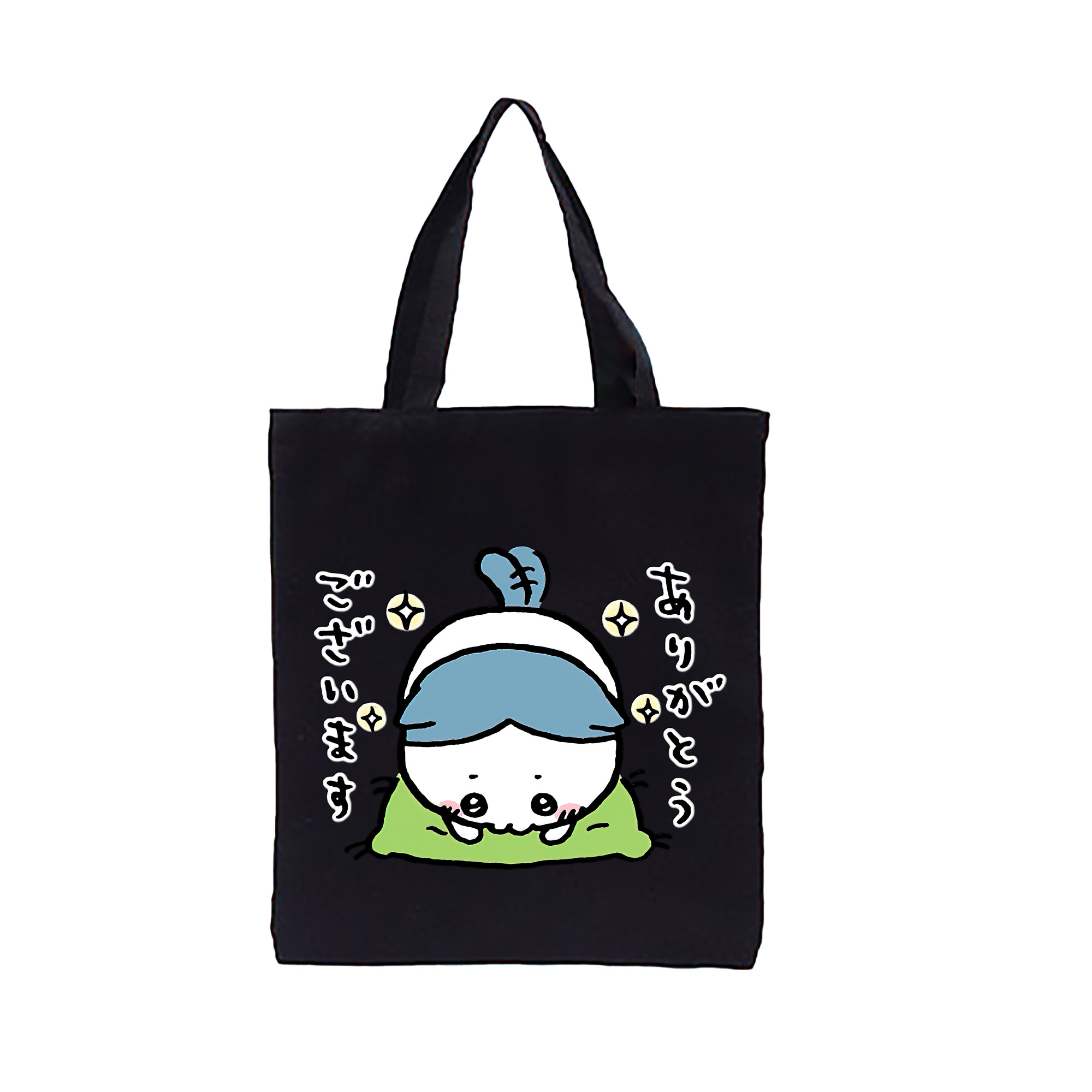 （画像用） ちいかわ ハチワレ Chii-kawa hachiware 縦型キャンバス生地手提げバッグ　トートバッグ