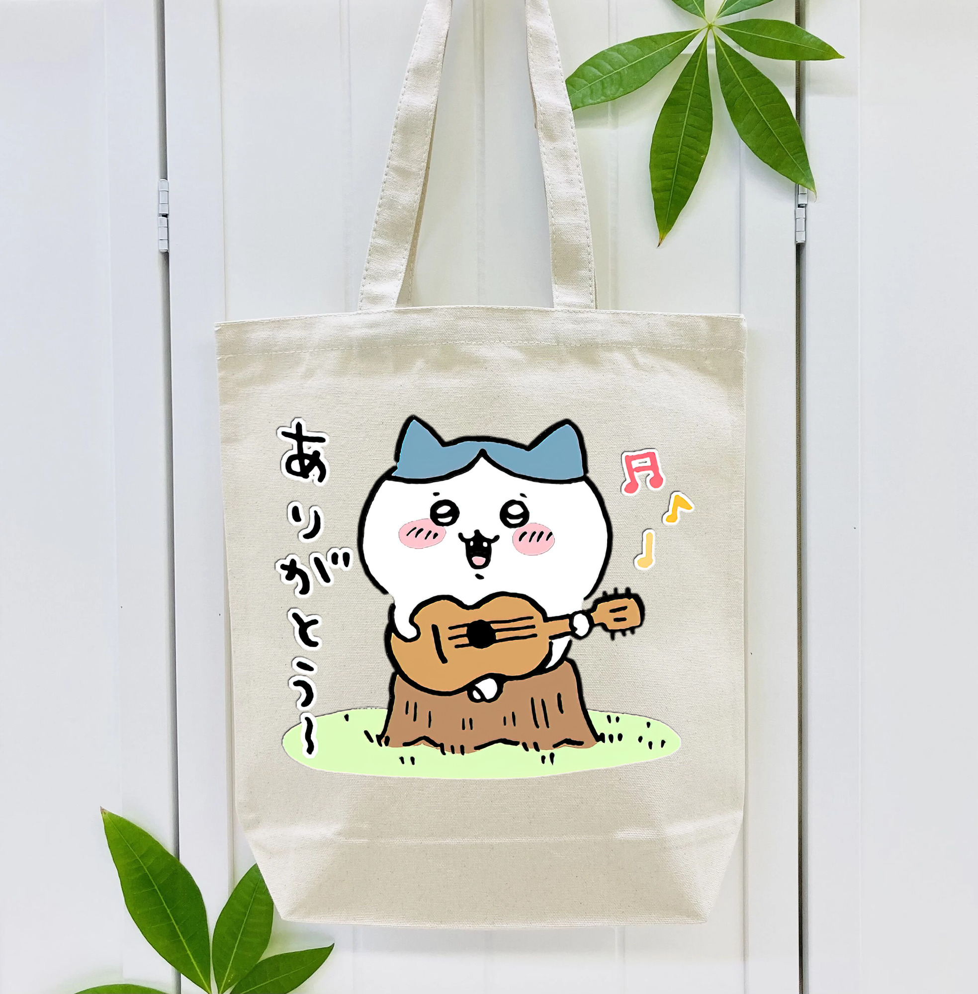 ちいかわ ハチワレ Chii-kawa hachiware 縦型キャンバス生地手提げバッグ　トートバッグ