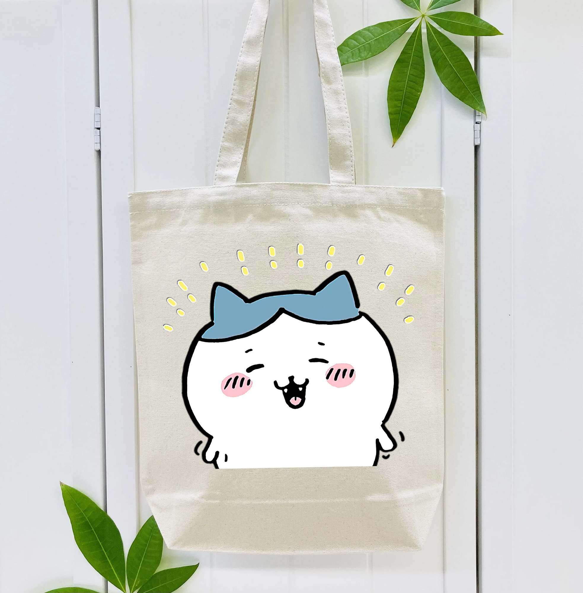 ちいかわ ハチワレ Chii-kawa hachiware 縦型キャンバス生地手提げバッグ　トートバッグ