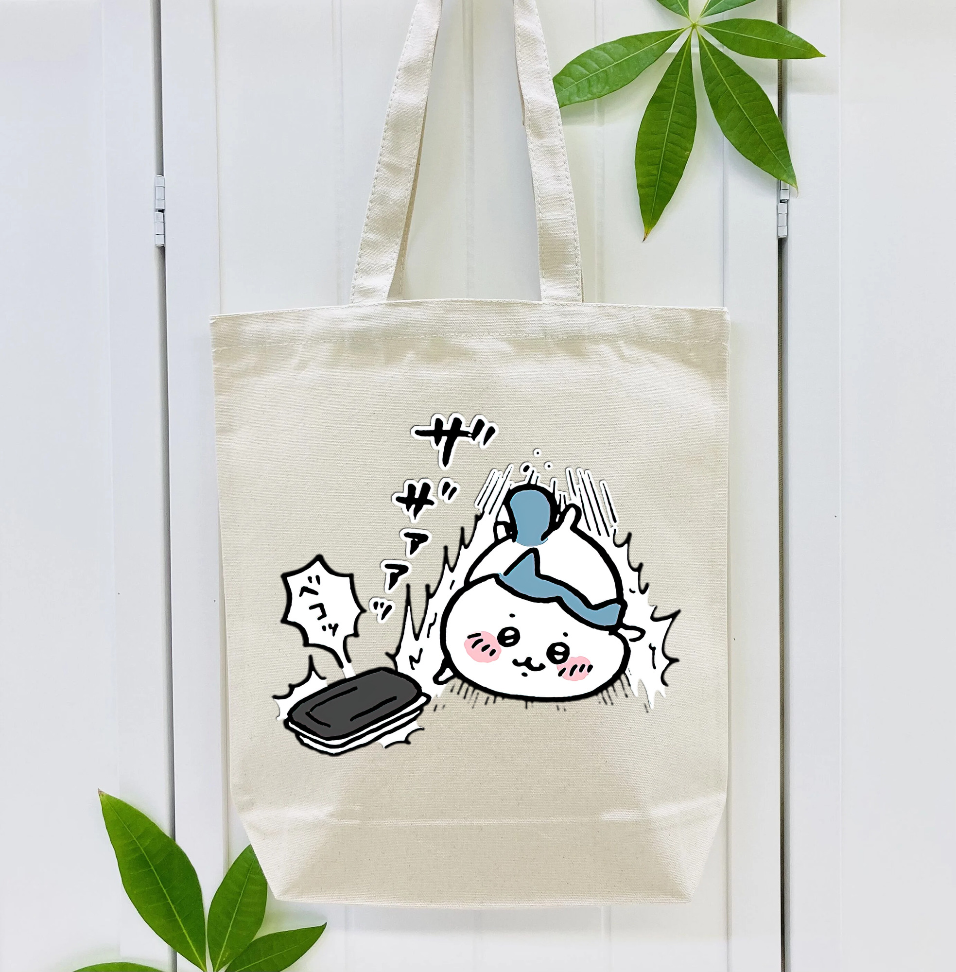 ちいかわ ハチワレ Chii-kawa hachiware 縦型キャンバス生地手提げバッグ　トートバッグ