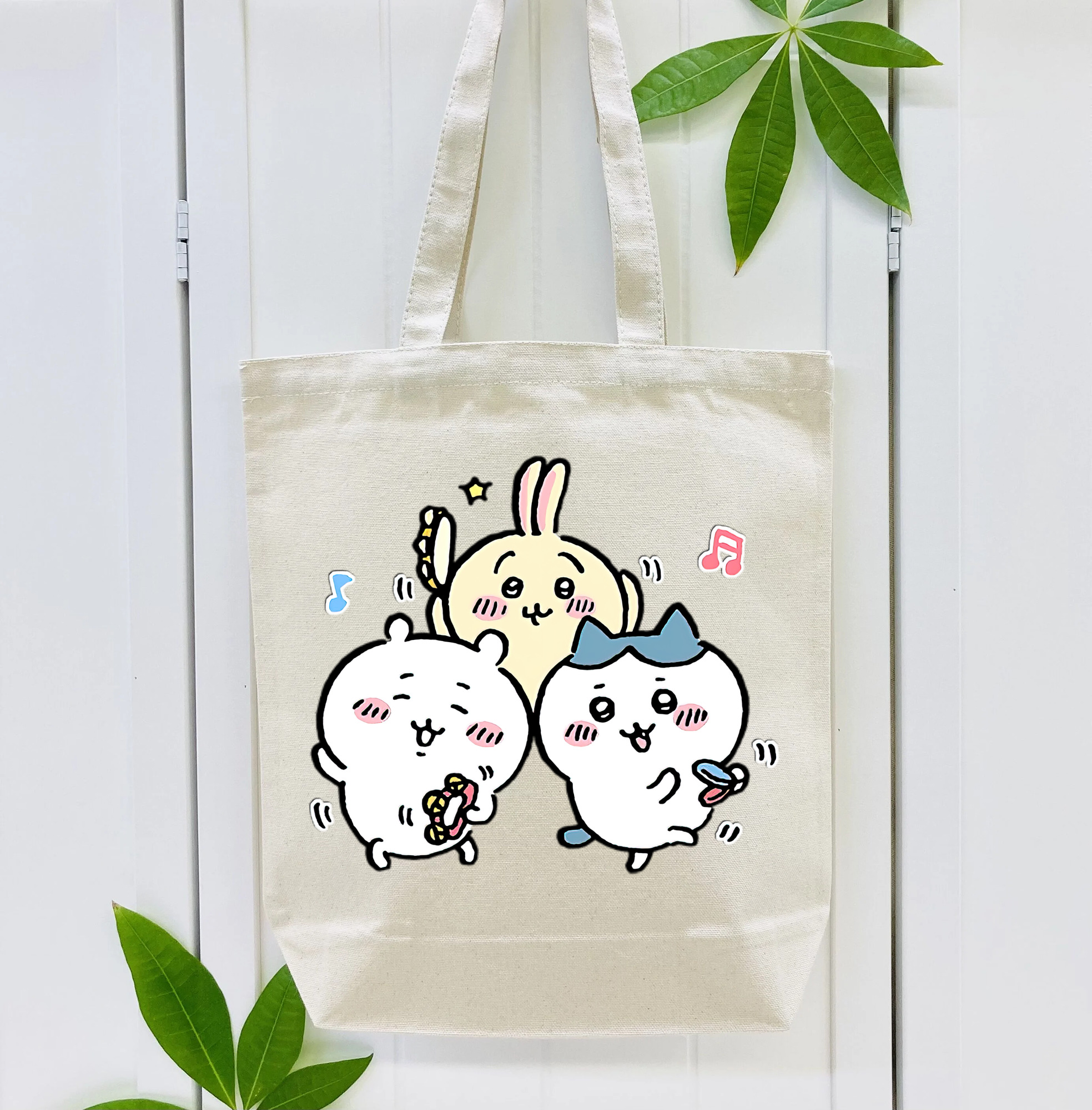 ちいかわ ハチワレ Chii-kawa hachiware 縦型キャンバス生地手提げバッグ　トートバッグ