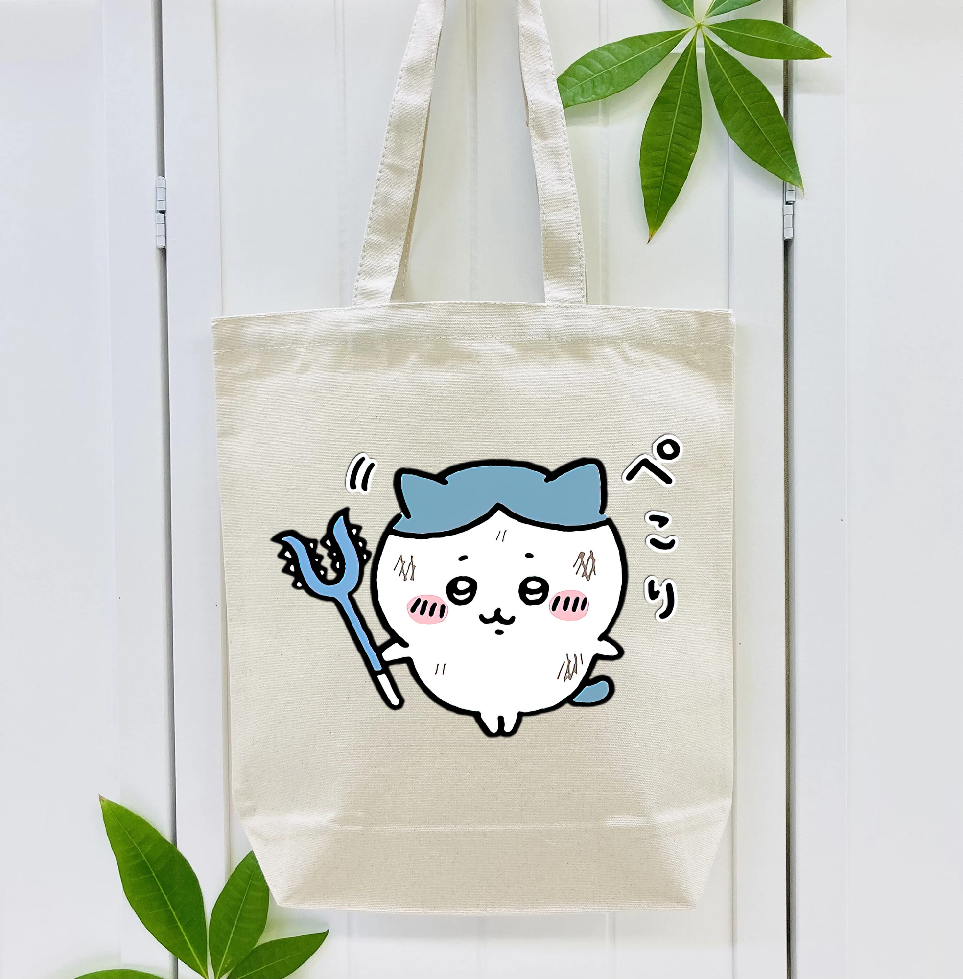 ちいかわ ハチワレ Chii-kawa hachiware 縦型キャンバス生地手提げバッグ　トートバッグ