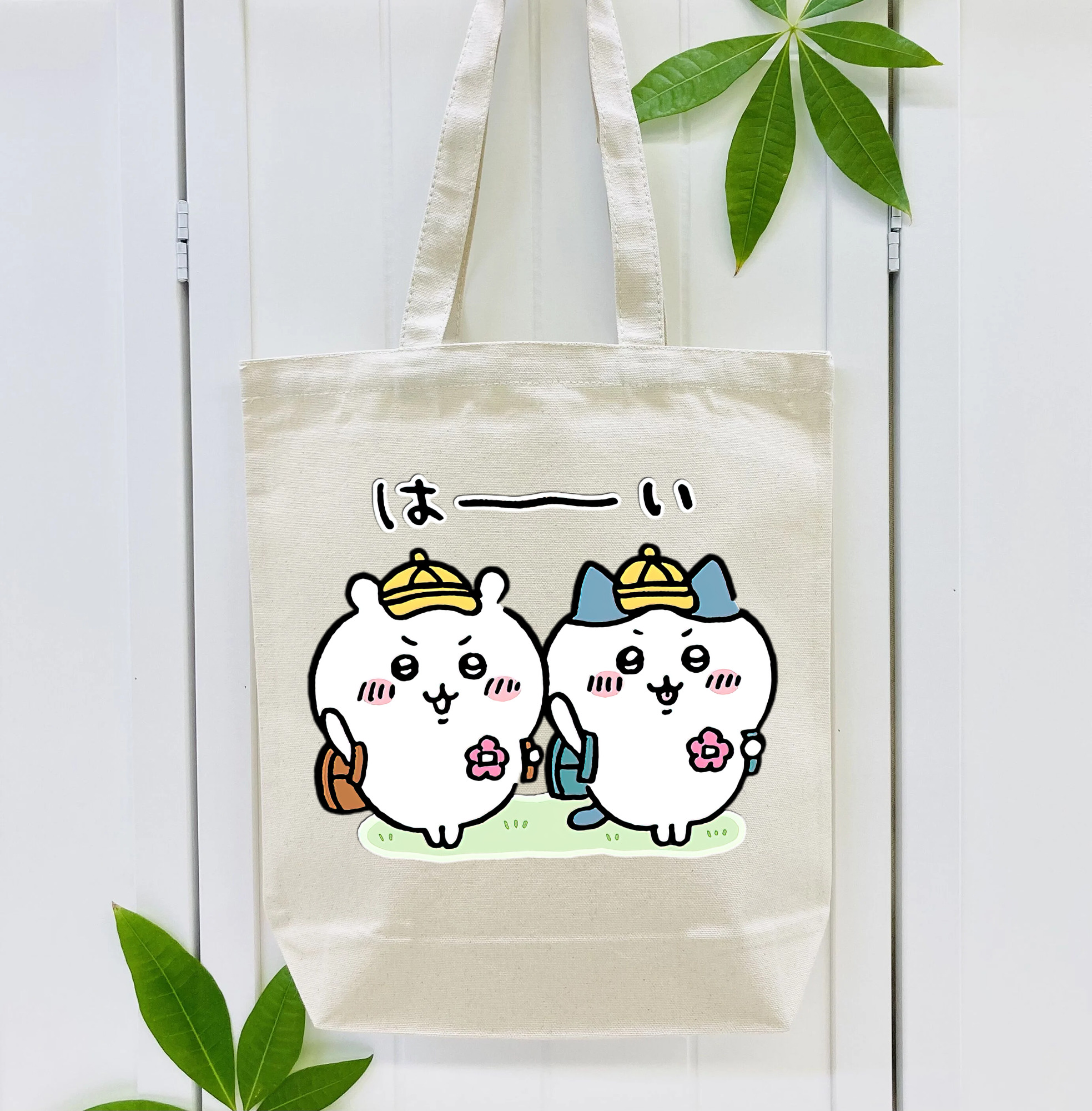 ちいかわ ハチワレ Chii-kawa hachiware 縦型キャンバス生地手提げバッグ　トートバッグ