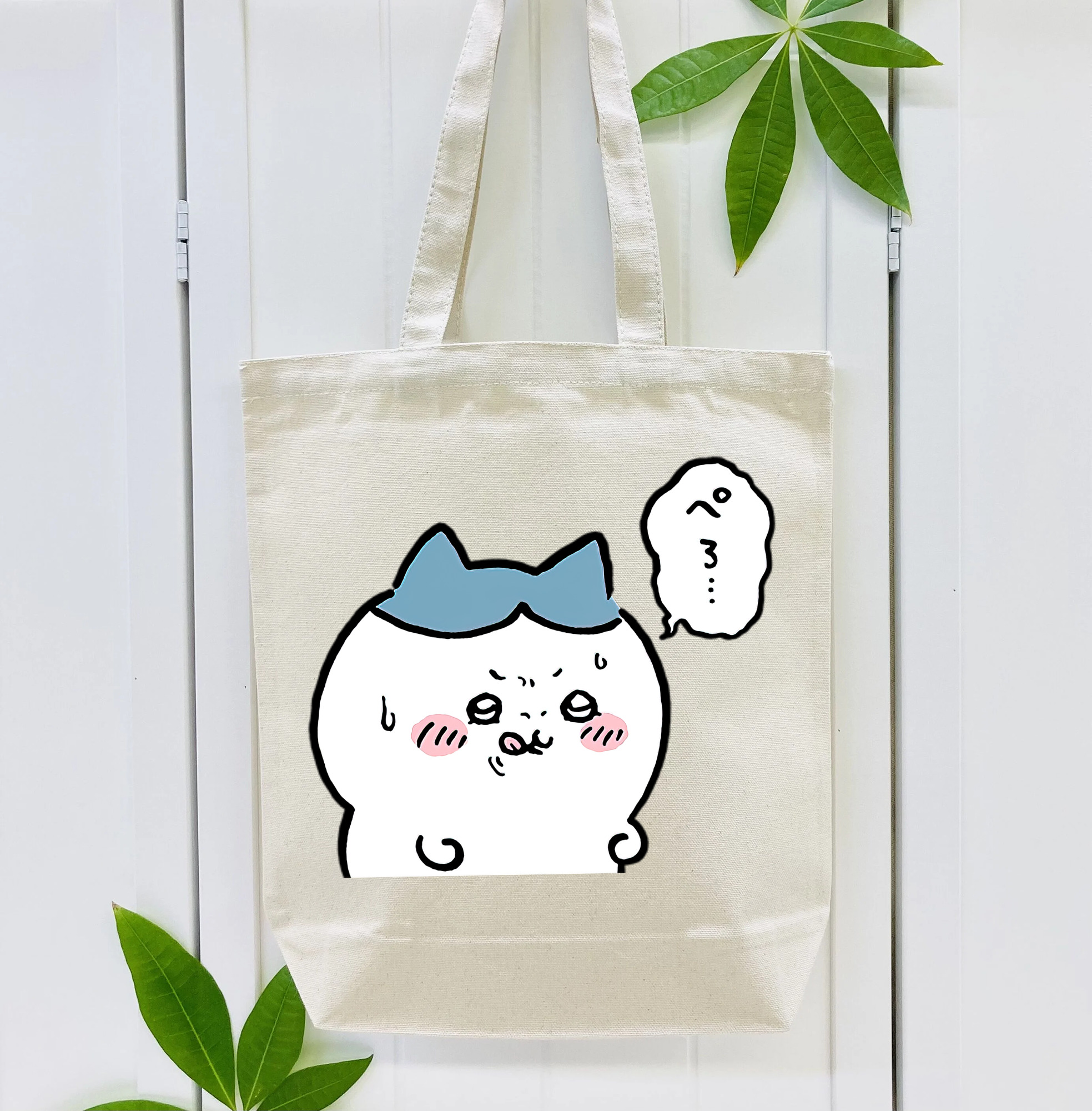 ちいかわ ハチワレ Chii-kawa hachiware 縦型キャンバス生地手提げバッグ　トートバッグ