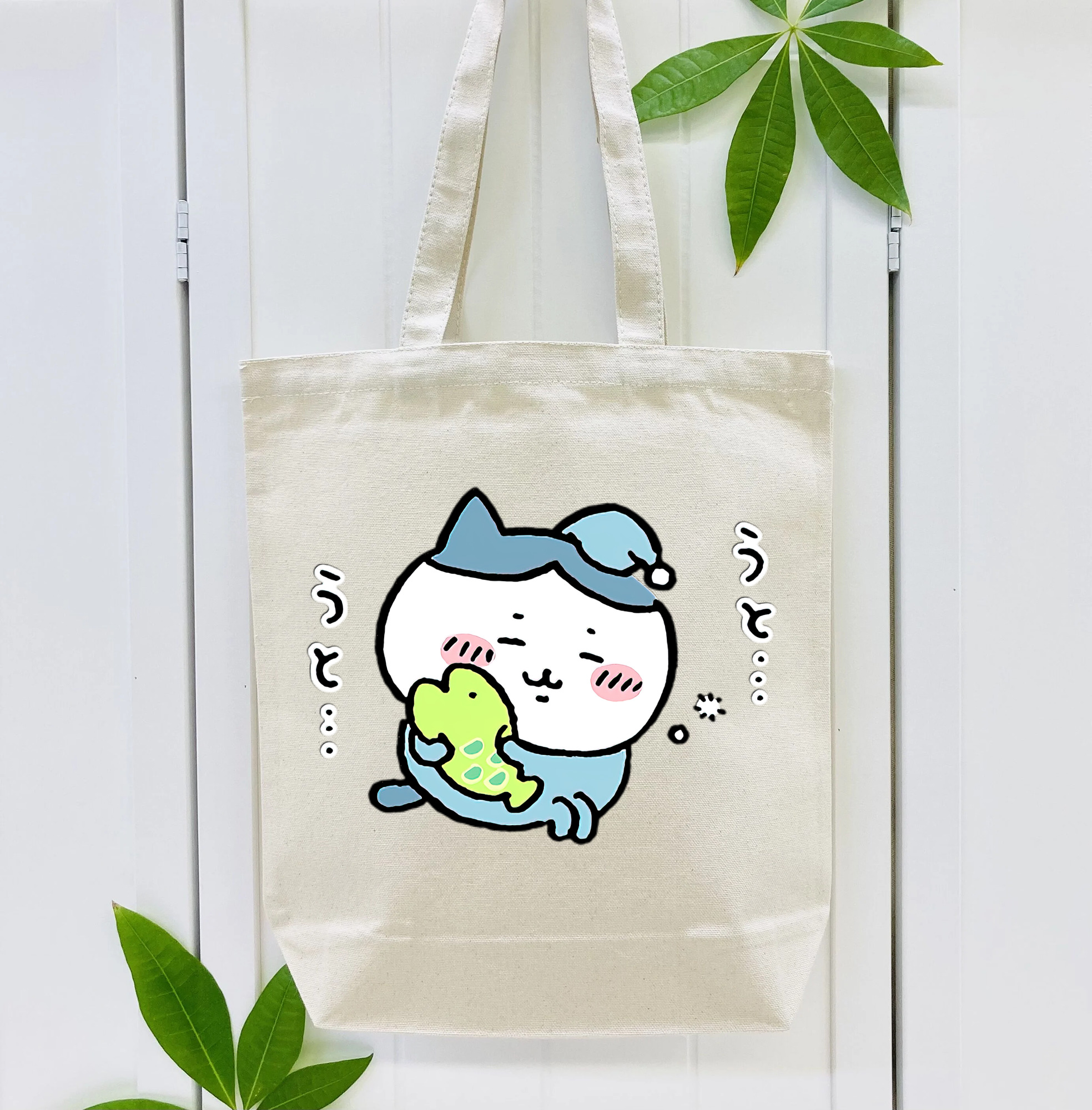 ちいかわ ハチワレ Chii-kawa hachiware 縦型キャンバス生地手提げバッグ　トートバッグ