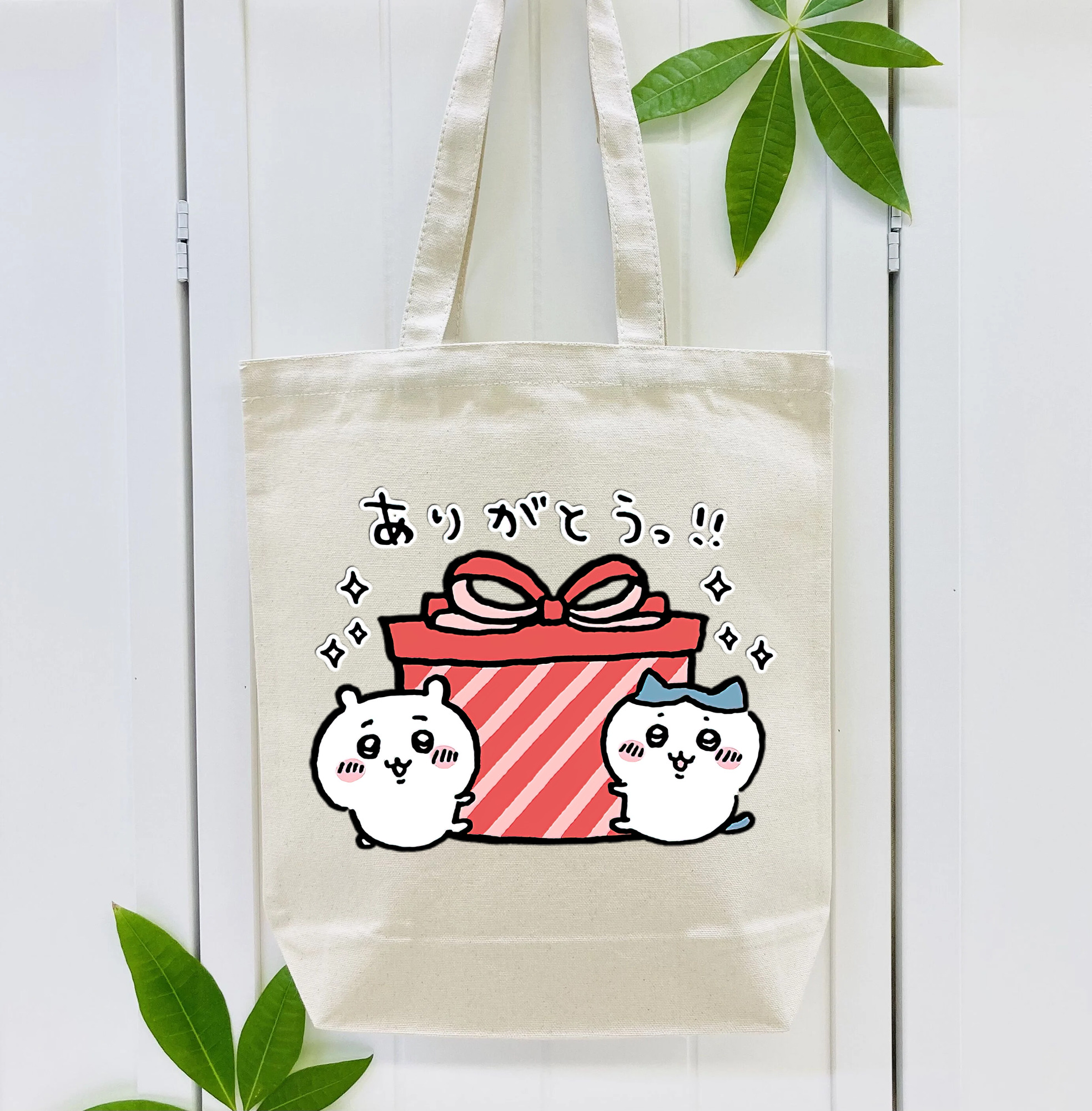ちいかわ ハチワレ Chii-kawa hachiware 縦型キャンバス生地手提げバッグ　トートバッグ