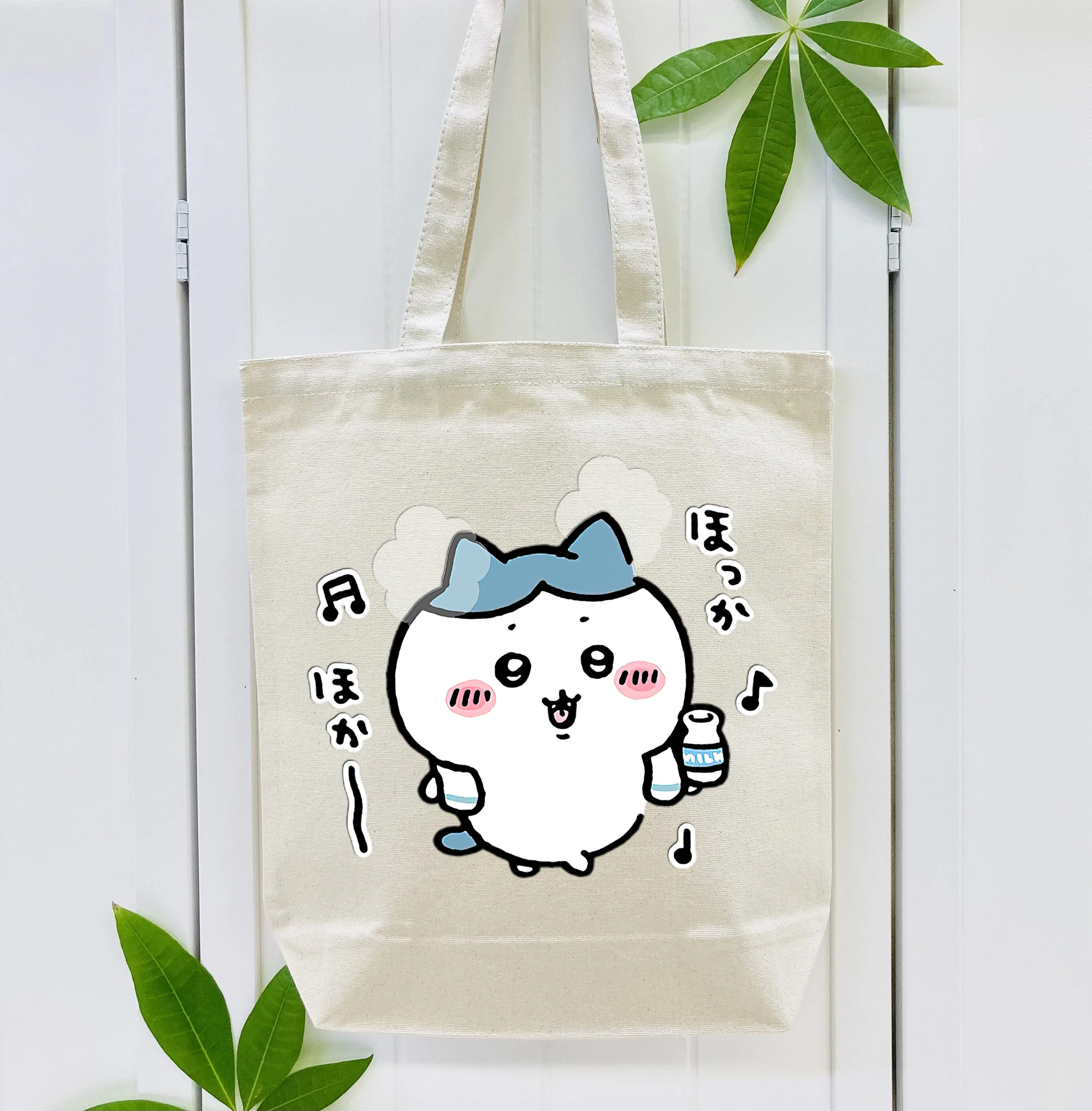 ちいかわ ハチワレ Chii-kawa hachiware 縦型キャンバス生地手提げバッグ　トートバッグ