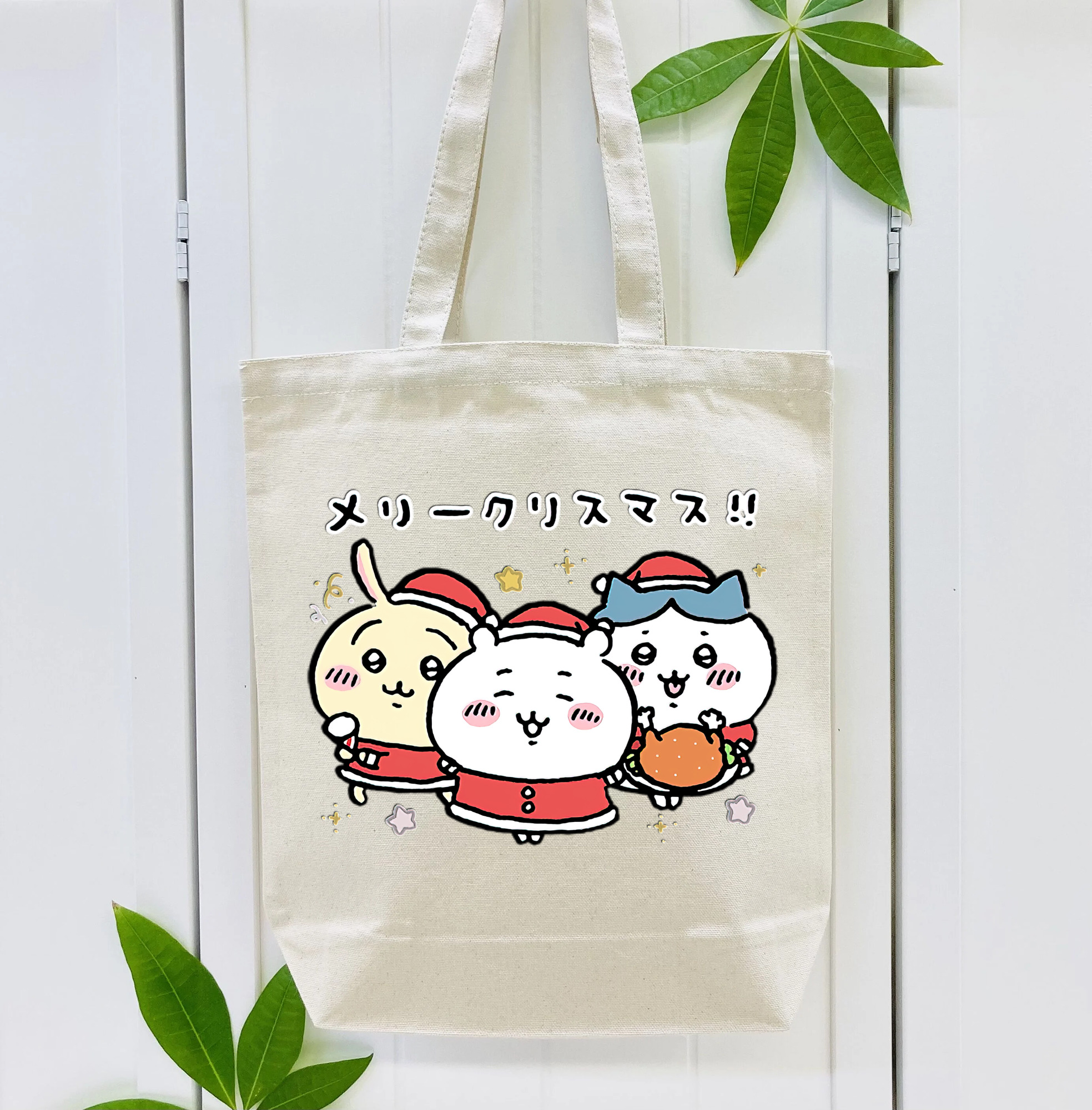 ちいかわ ハチワレ Chii-kawa hachiware 縦型キャンバス生地手提げバッグ　トートバッグ
