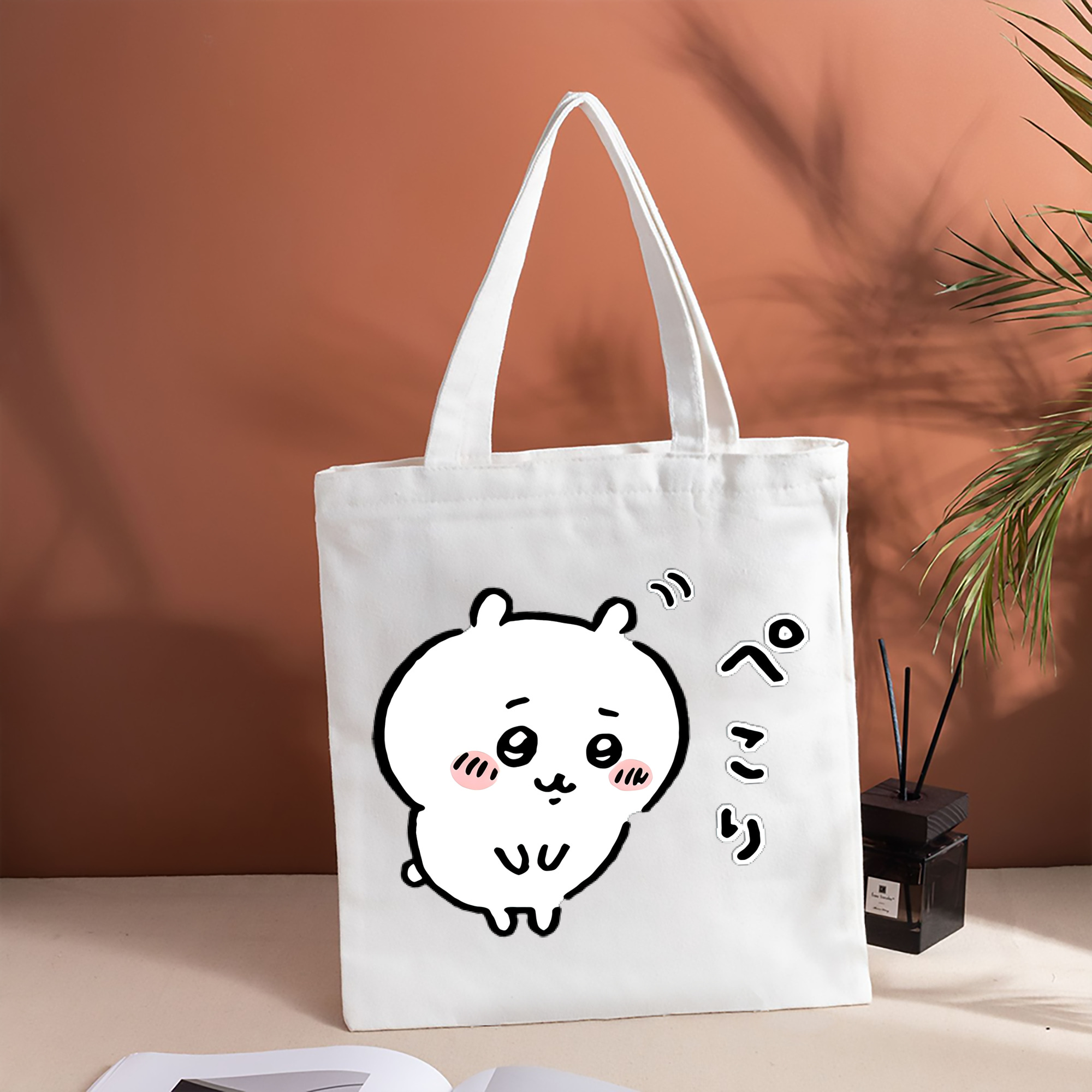 ちいかわ ちいかわ Chii-kawa chiikawa 縦型キャンバス生地手提げバッグ　トートバッグ