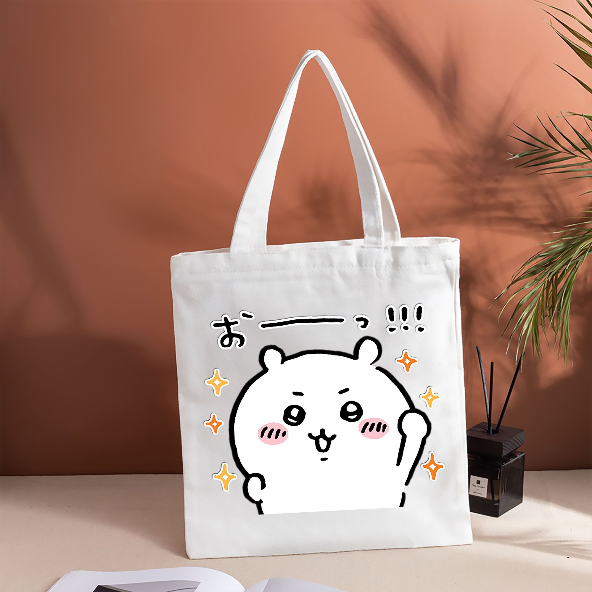 ちいかわ ちいかわ Chii-kawa chiikawa 縦型キャンバス生地手提げバッグ　トートバッグ