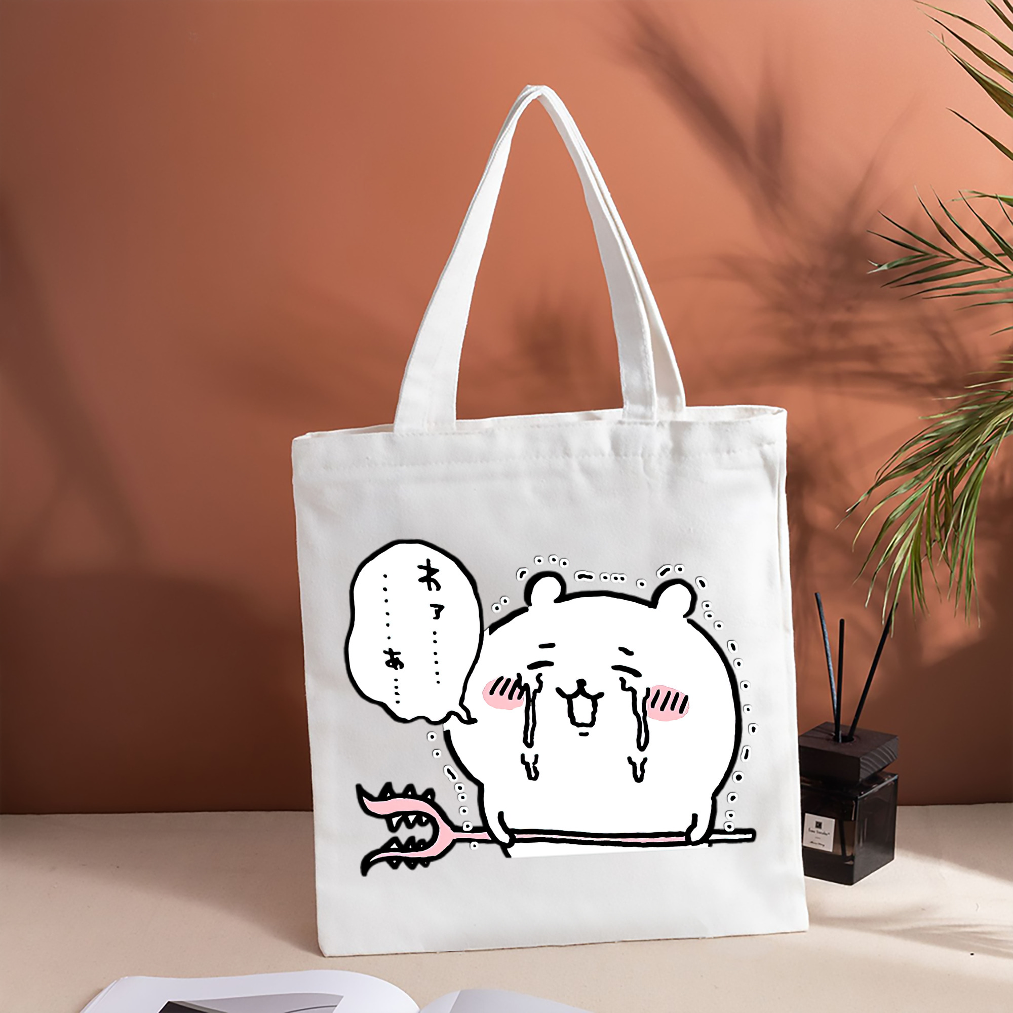 ちいかわ ちいかわ Chii-kawa chiikawa 縦型キャンバス生地手提げバッグ　トートバッグ