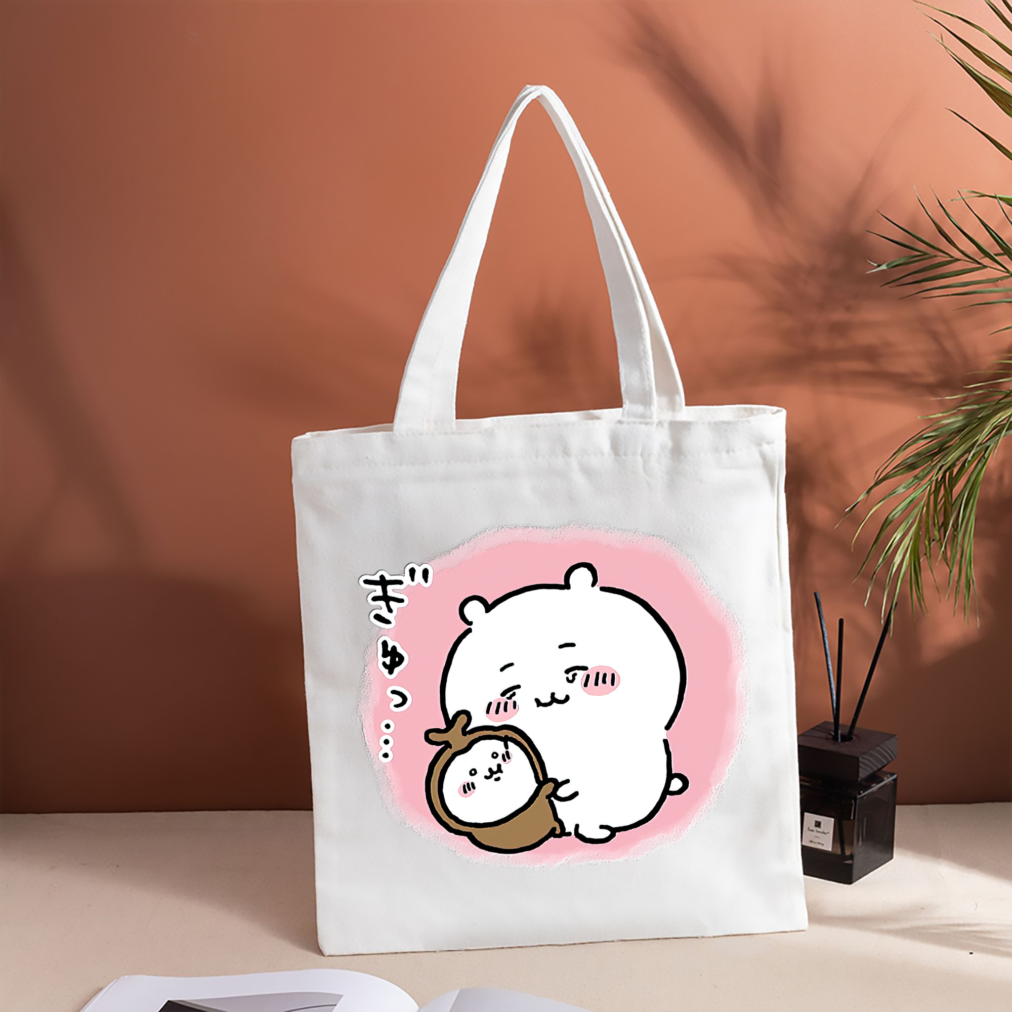 ちいかわ ちいかわ Chii-kawa chiikawa 縦型キャンバス生地手提げバッグ　トートバッグ