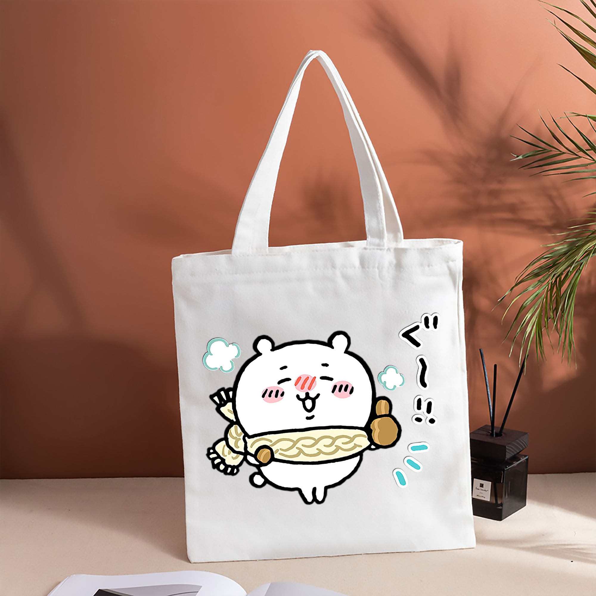ちいかわ ちいかわ Chii-kawa chiikawa 縦型キャンバス生地手提げバッグ　トートバッグ