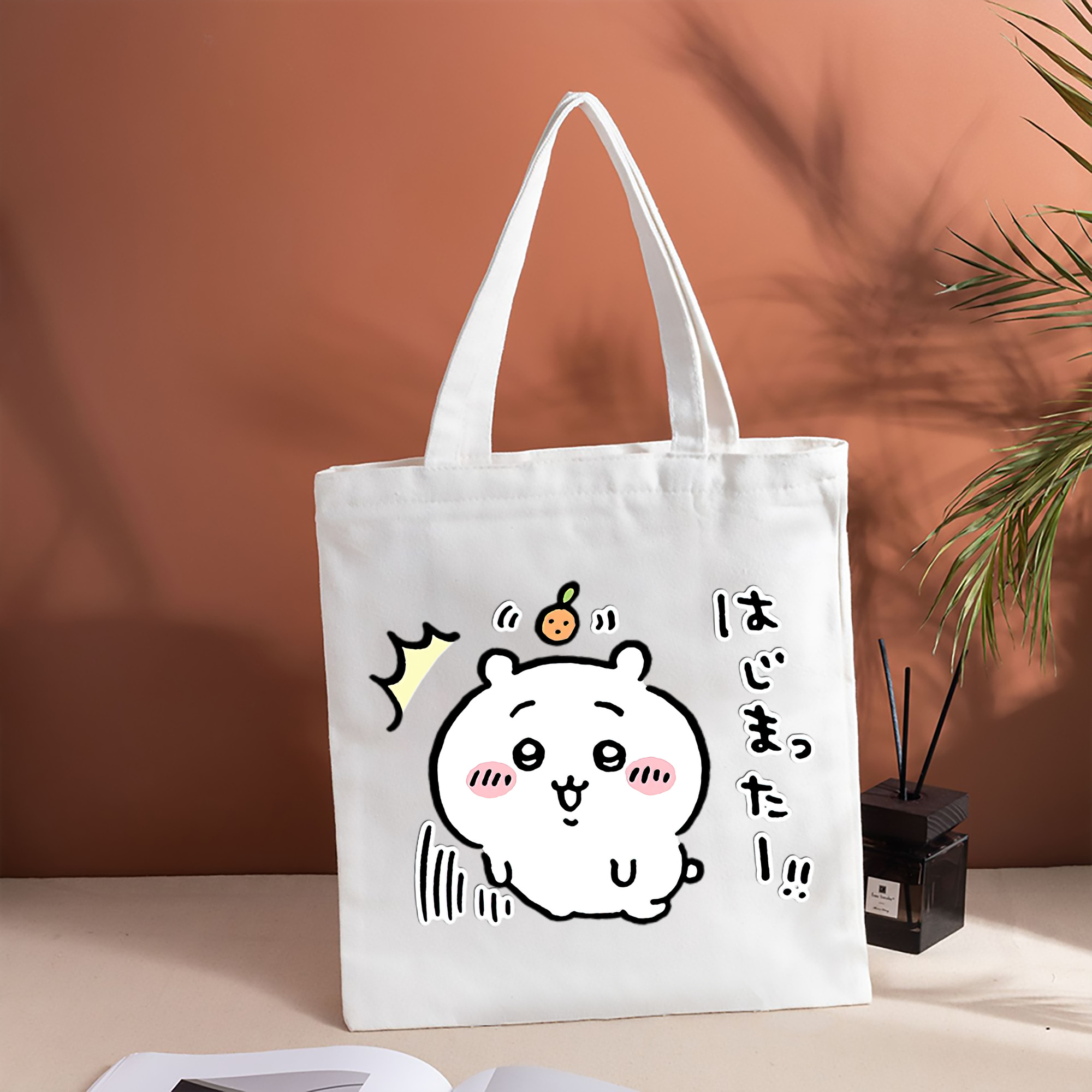 ちいかわ ちいかわ Chii-kawa chiikawa 縦型キャンバス生地手提げバッグ　トートバッグ