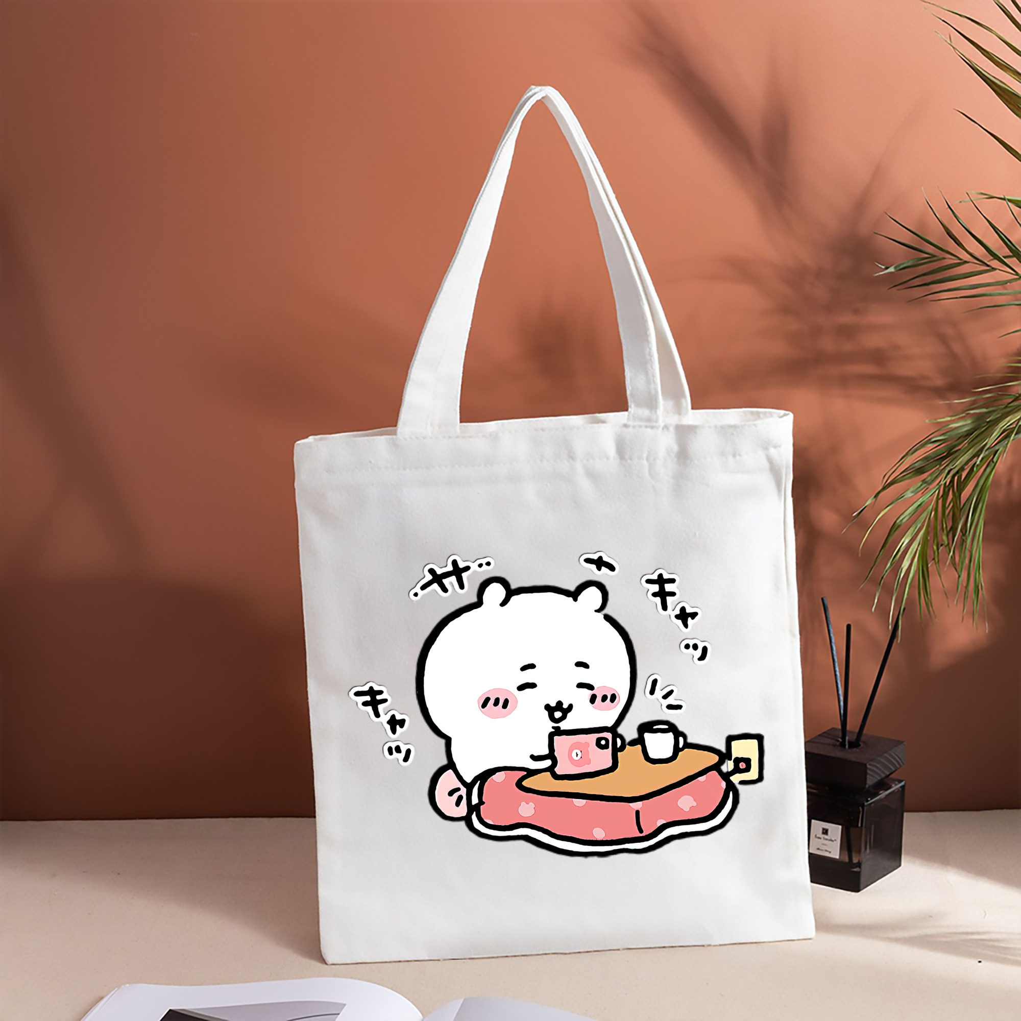 ちいかわ ちいかわ Chii-kawa chiikawa 縦型キャンバス生地手提げバッグ　トートバッグ