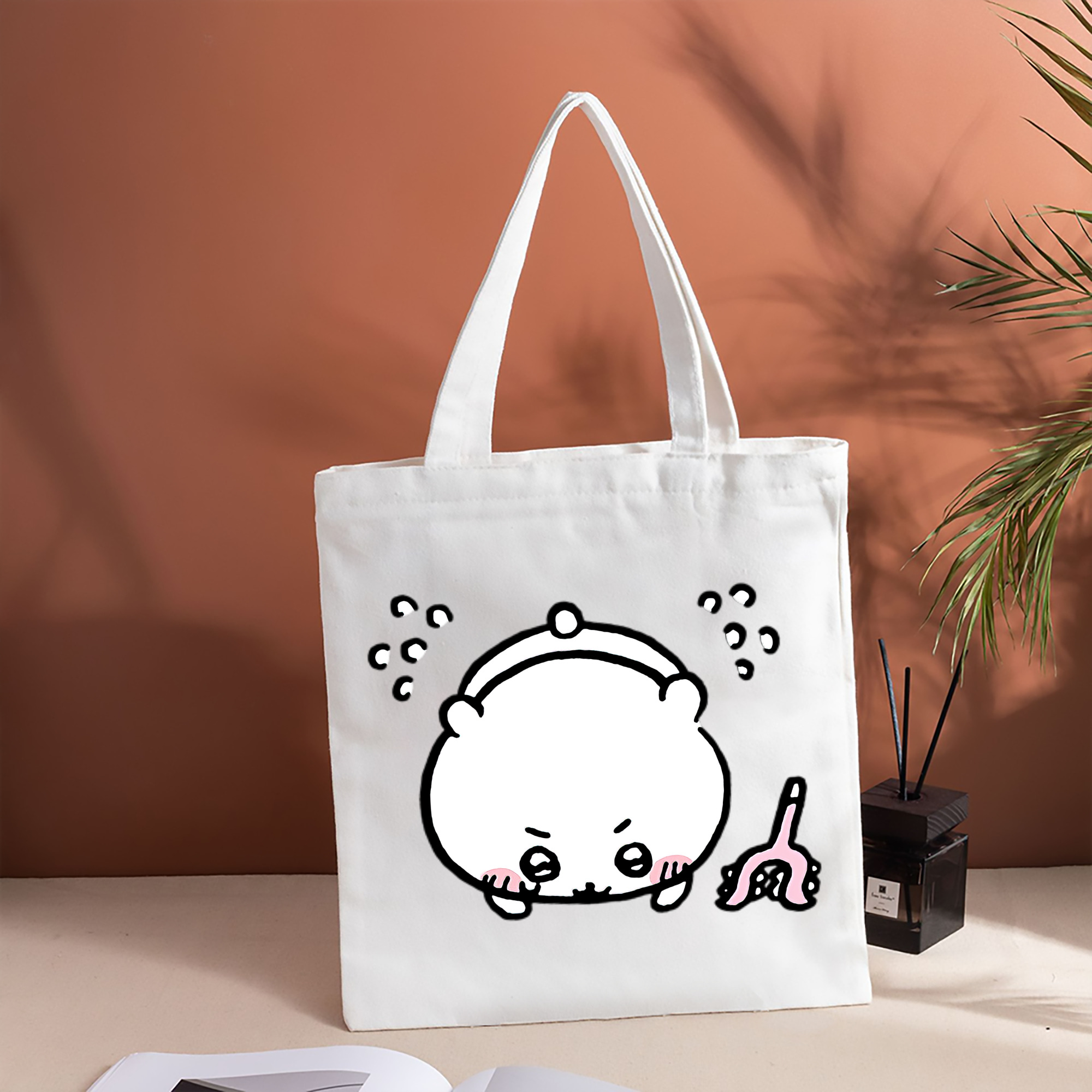 ちいかわ ちいかわ Chii-kawa chiikawa 縦型キャンバス生地手提げバッグ　トートバッグ