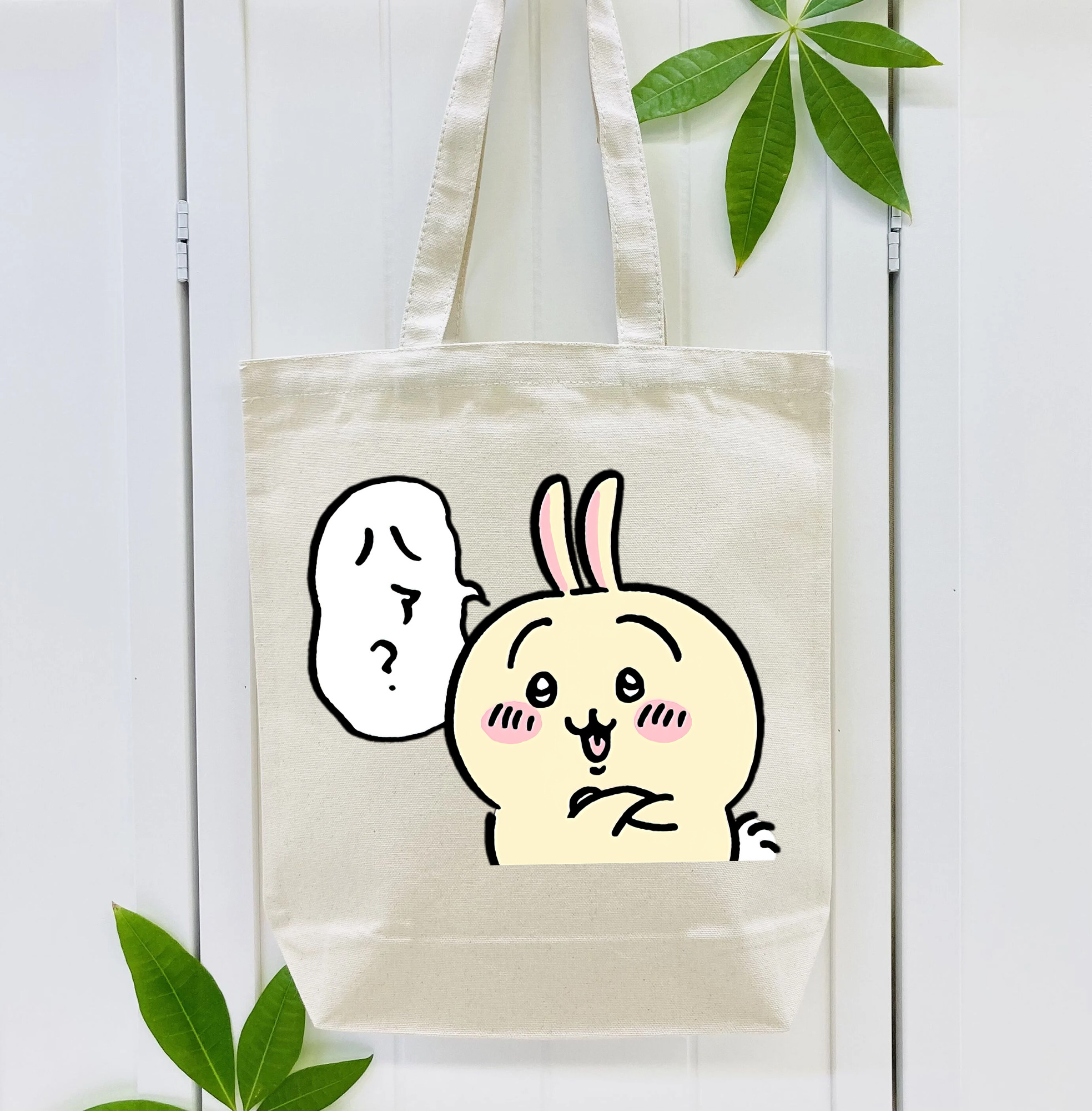 ちいかわ うさぎ Chii-kawa usagi 縦型キャンバス生地手提げバッグ　トートバッグ