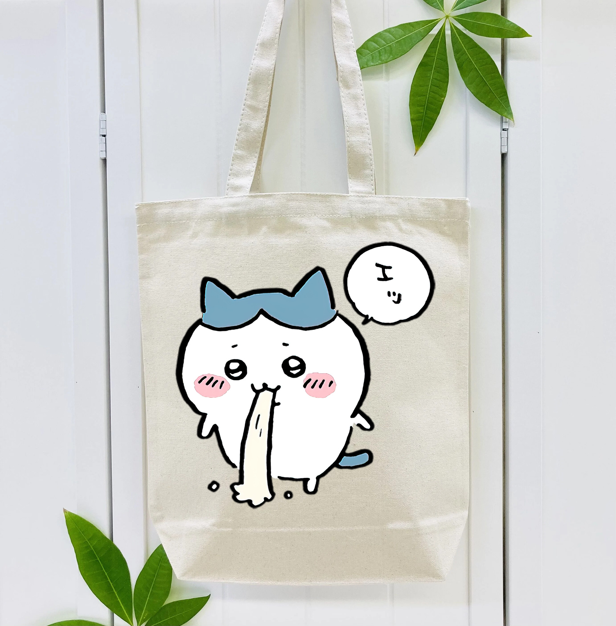 ちいかわ ハチワレ Chii-kawa hachiware 縦型キャンバス生地手提げバッグ　トートバッグ