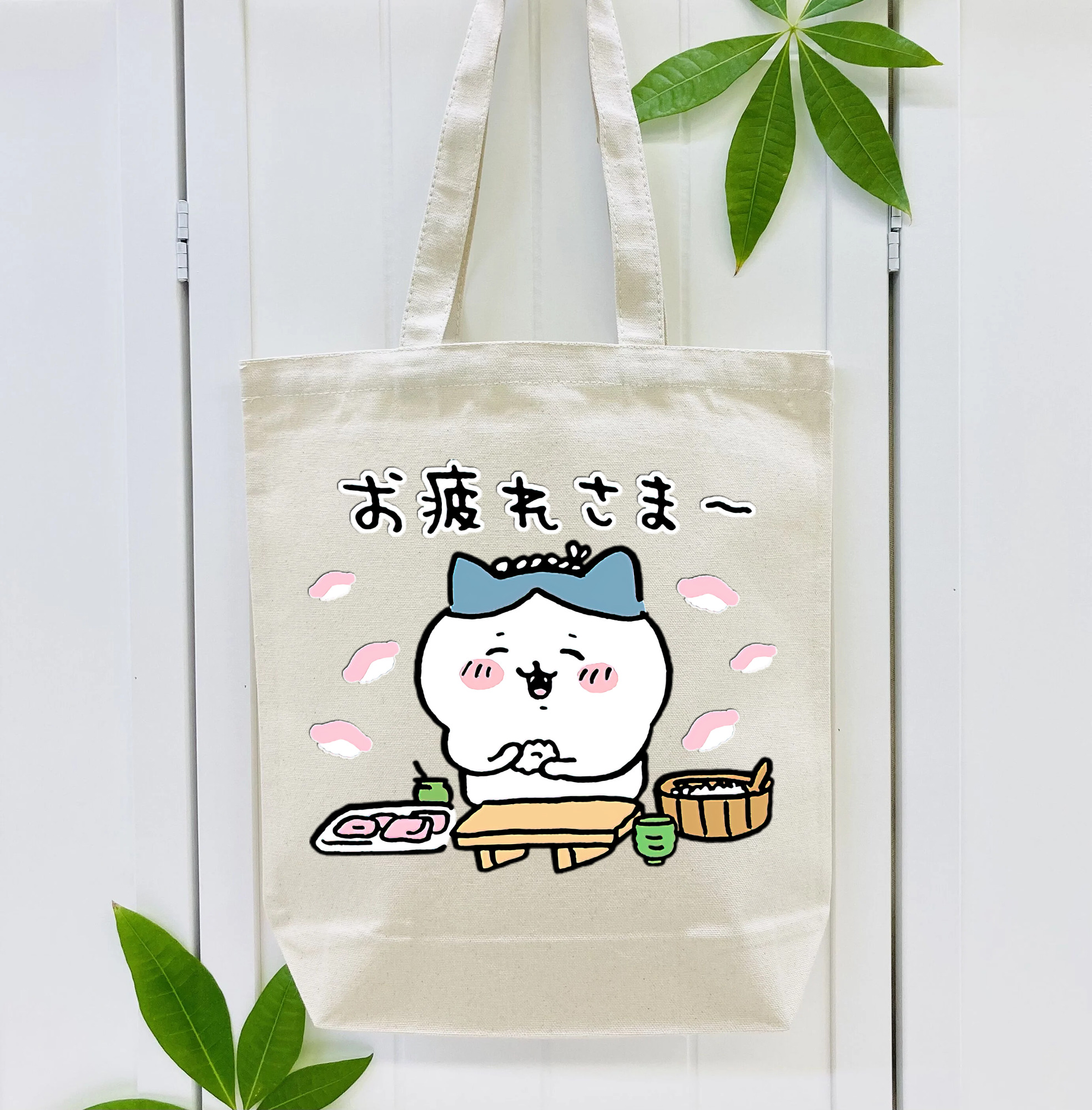 ちいかわ ハチワレ Chii-kawa hachiware 縦型キャンバス生地手提げバッグ　トートバッグ