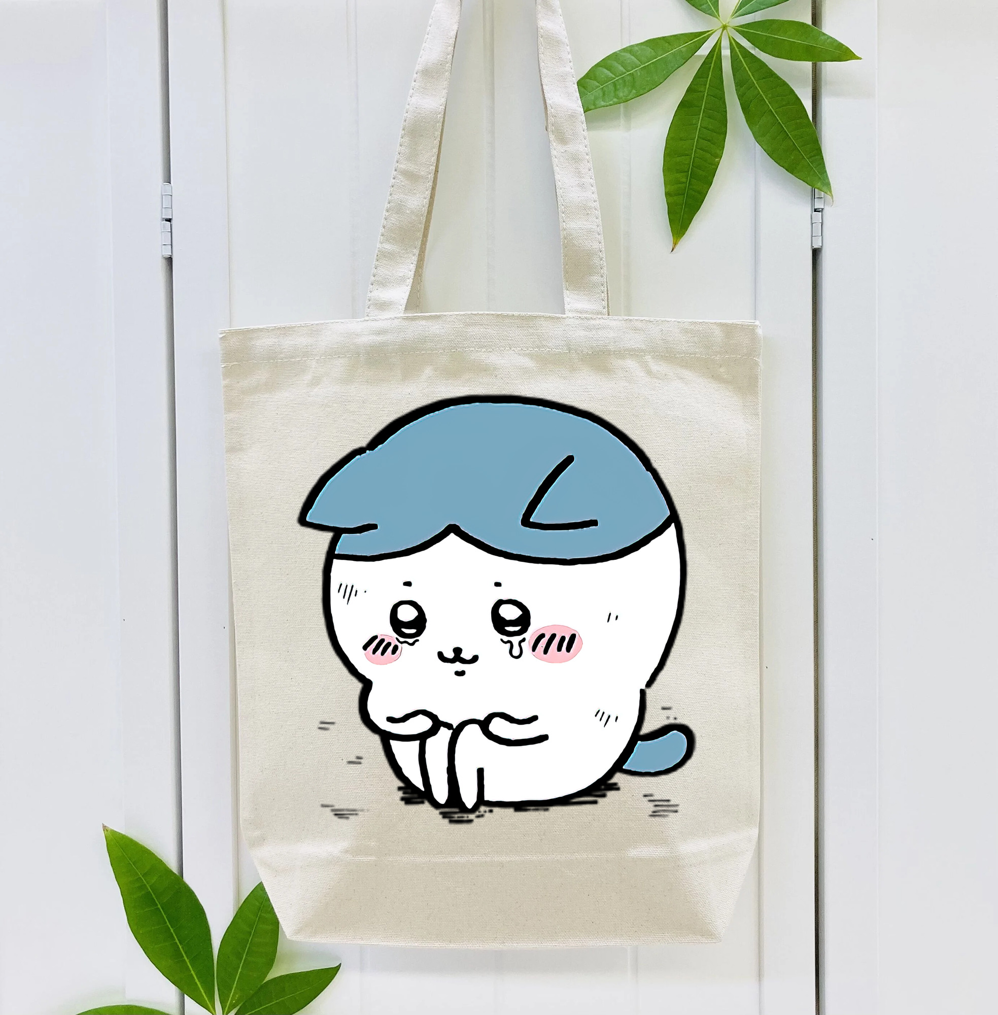 ちいかわ ハチワレ Chii-kawa hachiware 縦型キャンバス生地手提げバッグ　トートバッグ