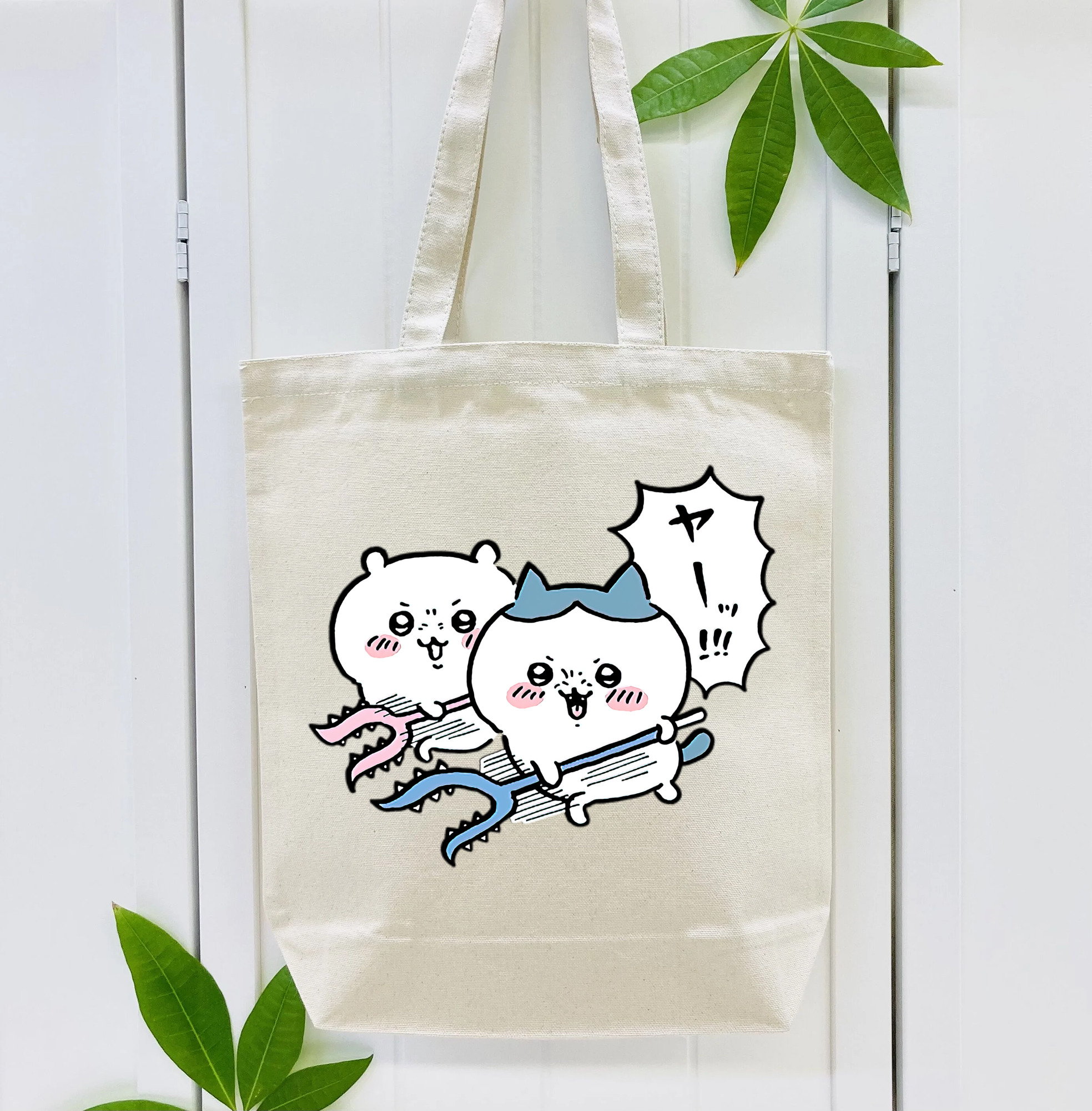 ちいかわ ハチワレ Chii-kawa hachiware 縦型キャンバス生地手提げバッグ　トートバッグ