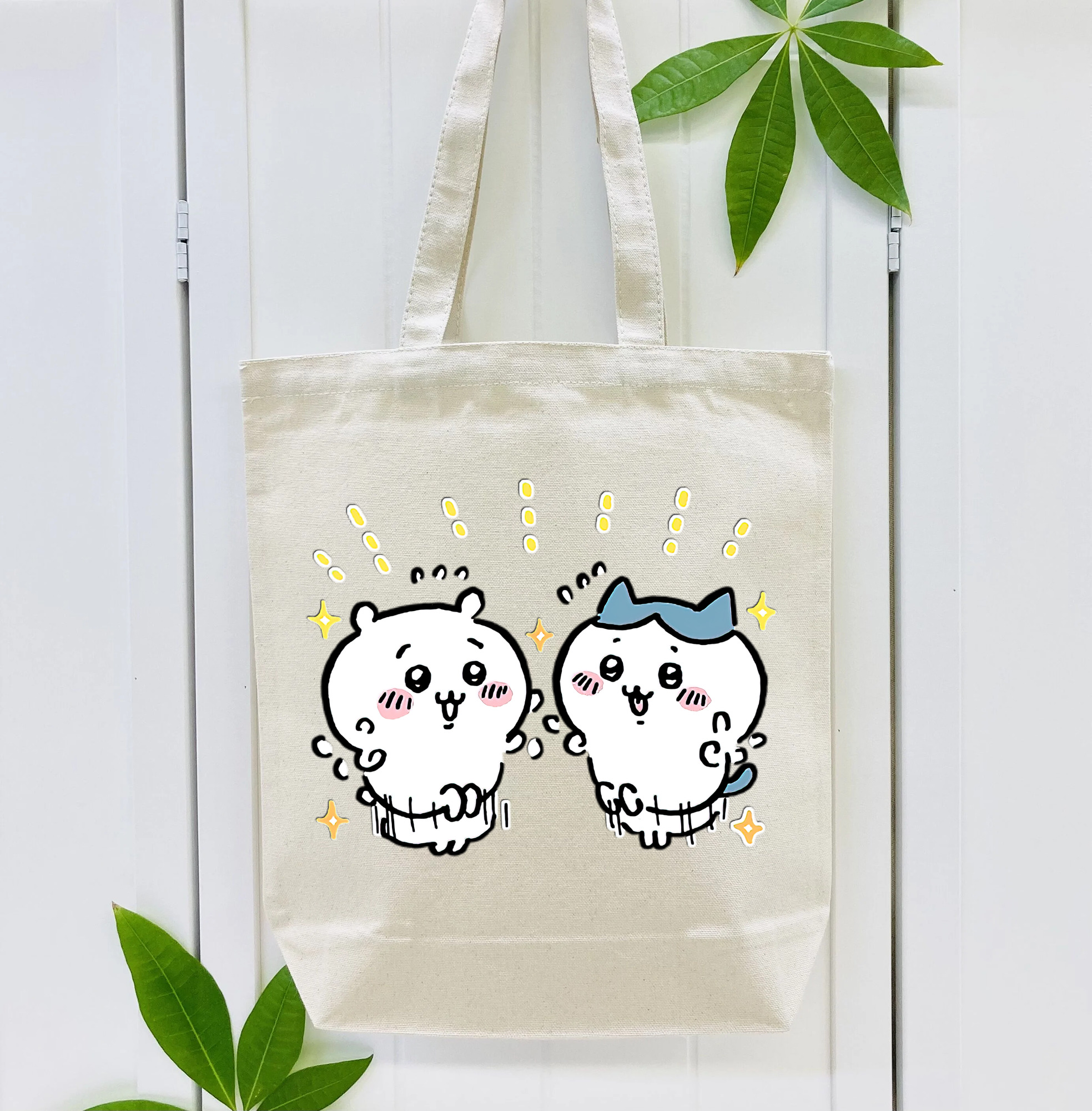 ちいかわ ハチワレ Chii-kawa hachiware 縦型キャンバス生地手提げバッグ　トートバッグ