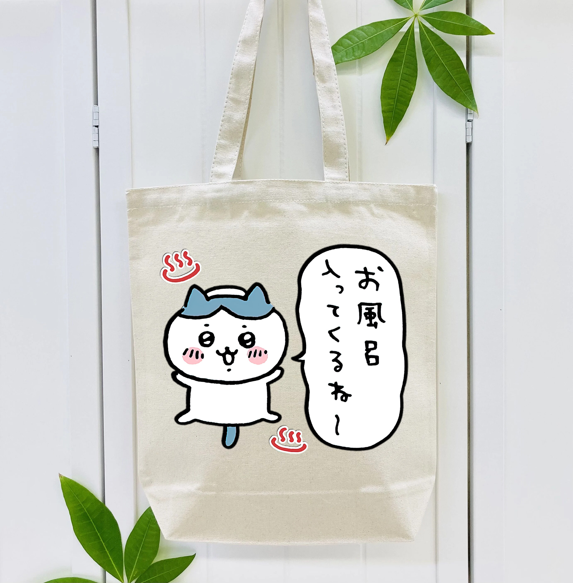 ちいかわ ハチワレ Chii-kawa hachiware 縦型キャンバス生地手提げバッグ　トートバッグ