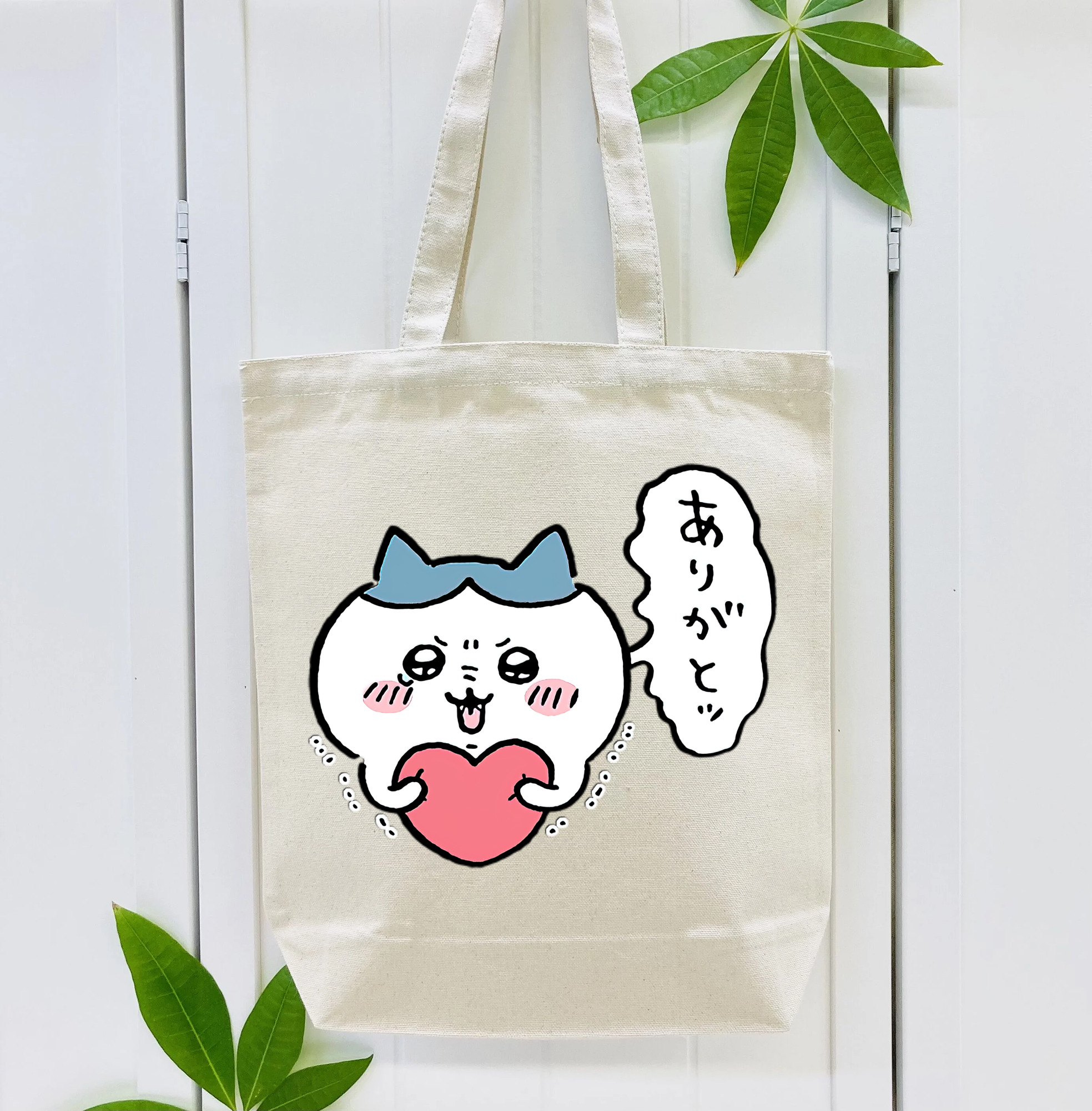 ちいかわ ハチワレ Chii-kawa hachiware 縦型キャンバス生地手提げバッグ　トートバッグ
