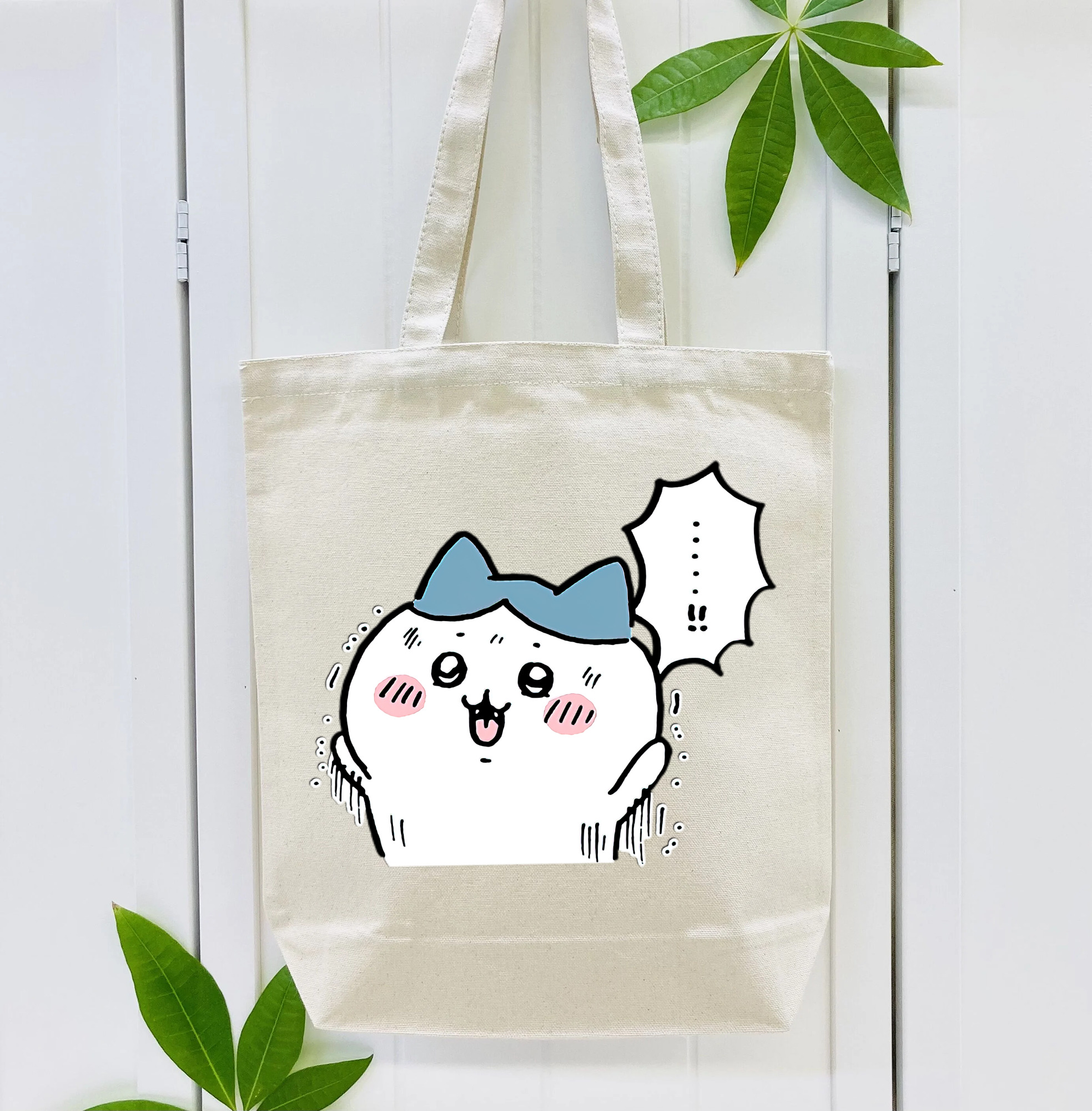 ちいかわ ハチワレ Chii-kawa hachiware 縦型キャンバス生地手提げバッグ　トートバッグ