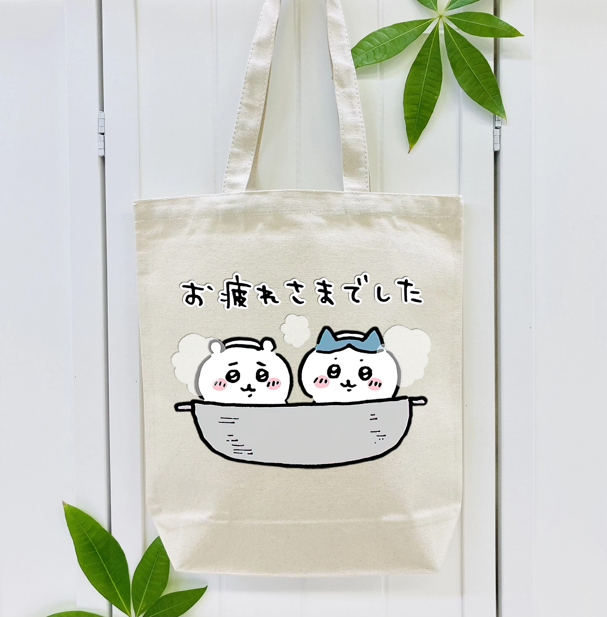 ちいかわ ハチワレ Chii-kawa hachiware 縦型キャンバス生地手提げバッグ　トートバッグ
