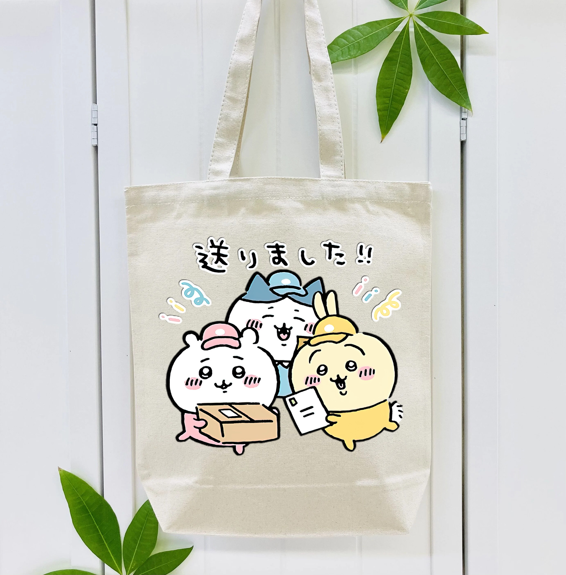 ちいかわ ハチワレ Chii-kawa hachiware 縦型キャンバス生地手提げバッグ　トートバッグ