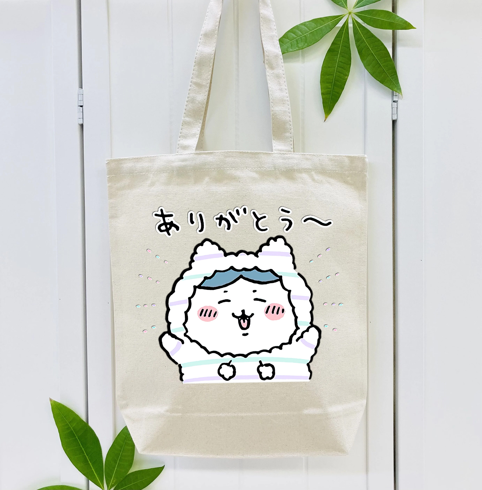 ちいかわ ハチワレ Chii-kawa hachiware 縦型キャンバス生地手提げバッグ　トートバッグ