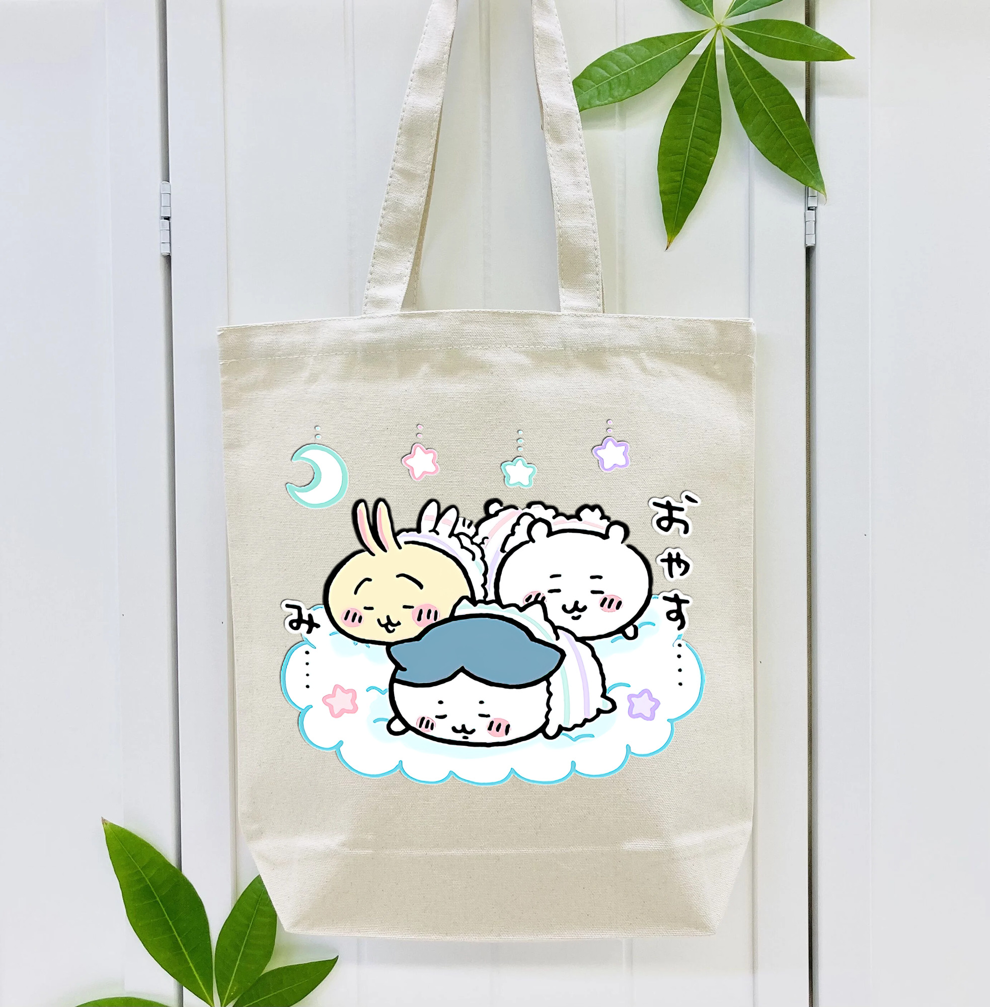 ちいかわ ハチワレ Chii-kawa hachiware 縦型キャンバス生地手提げバッグ　トートバッグ