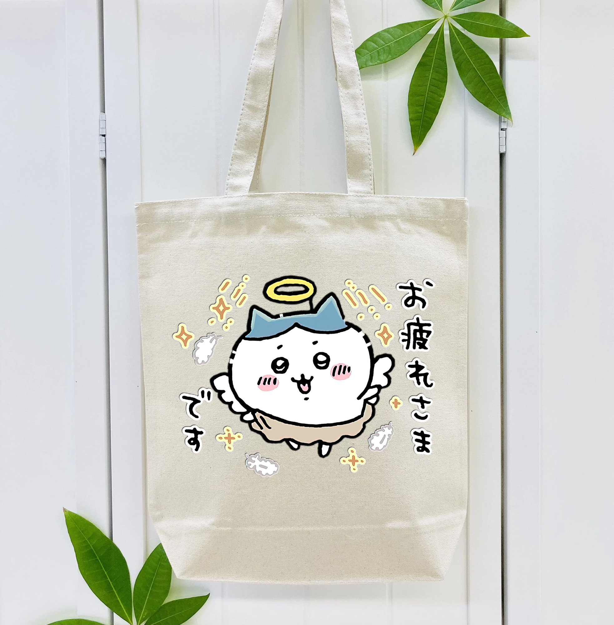 ちいかわ ハチワレ Chii-kawa hachiware 縦型キャンバス生地手提げバッグ　トートバッグ