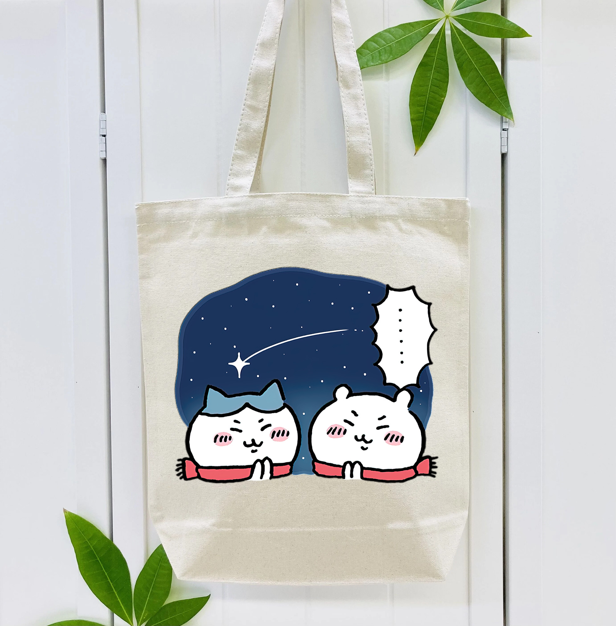 ちいかわ ハチワレ Chii-kawa hachiware 縦型キャンバス生地手提げバッグ　トートバッグ