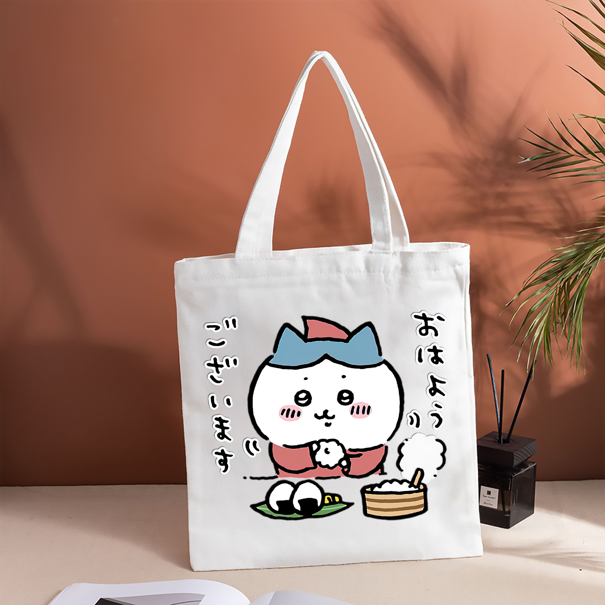 ちいかわ ハチワレ Chii-kawa hachiware 縦型キャンバス生地手提げバッグ　トートバッグ