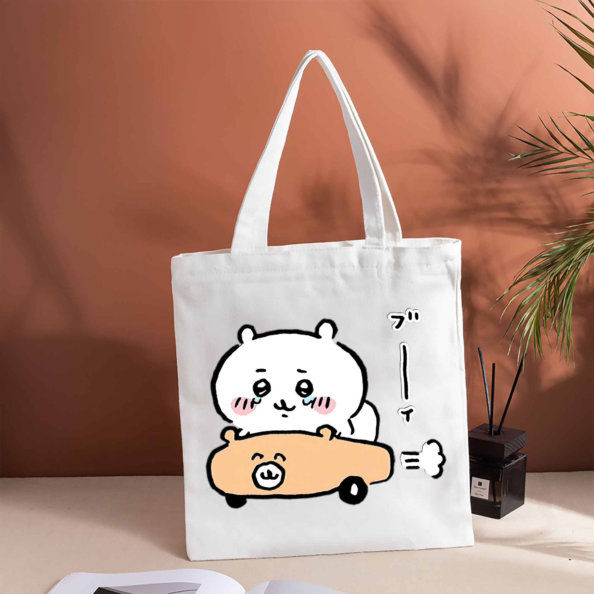 ちいかわ ちいかわ Chii-kawa chiikawa 縦型キャンバス生地手提げバッグ　トートバッグ