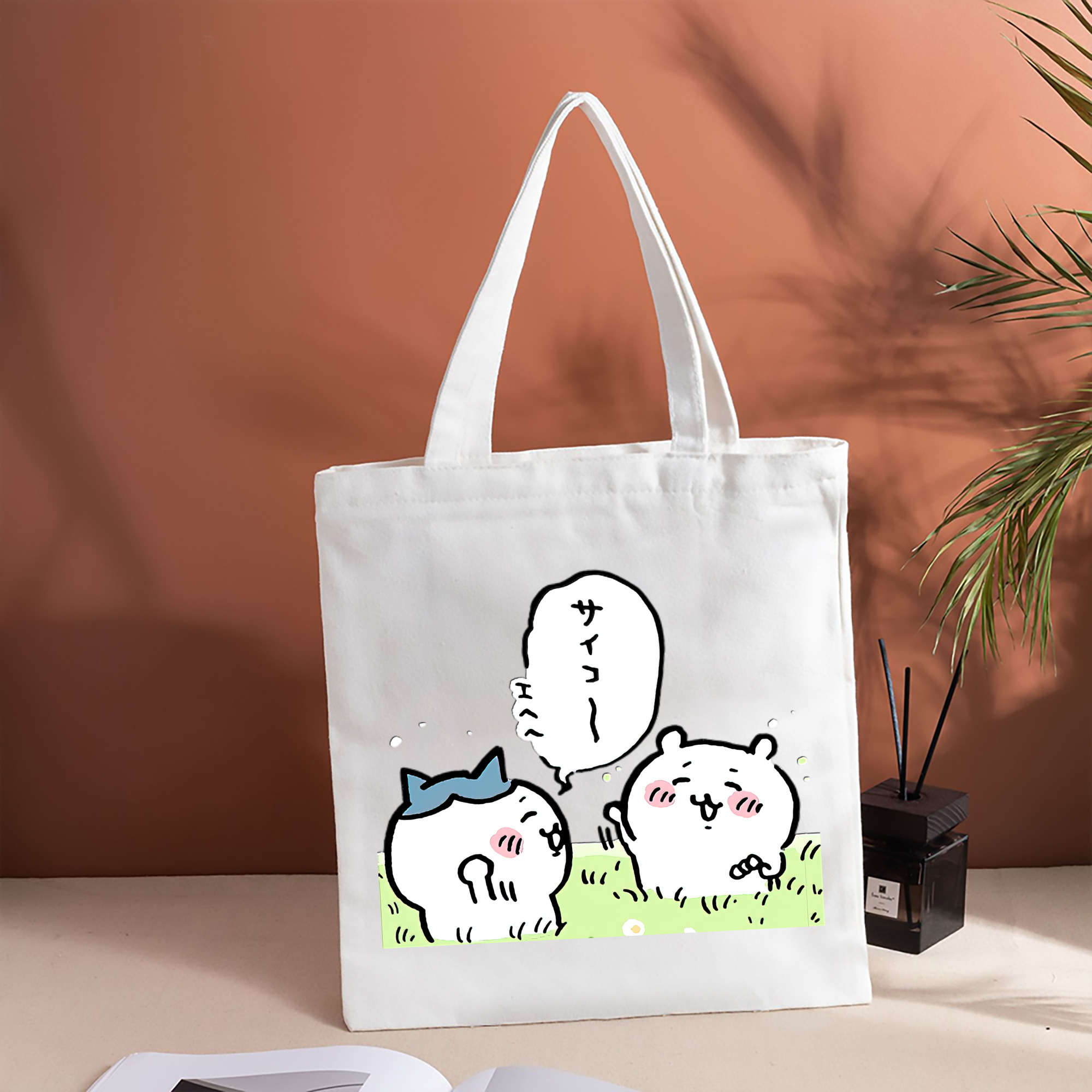 ちいかわ ちいかわ Chii-kawa chiikawa 縦型キャンバス生地手提げバッグ　トートバッグ
