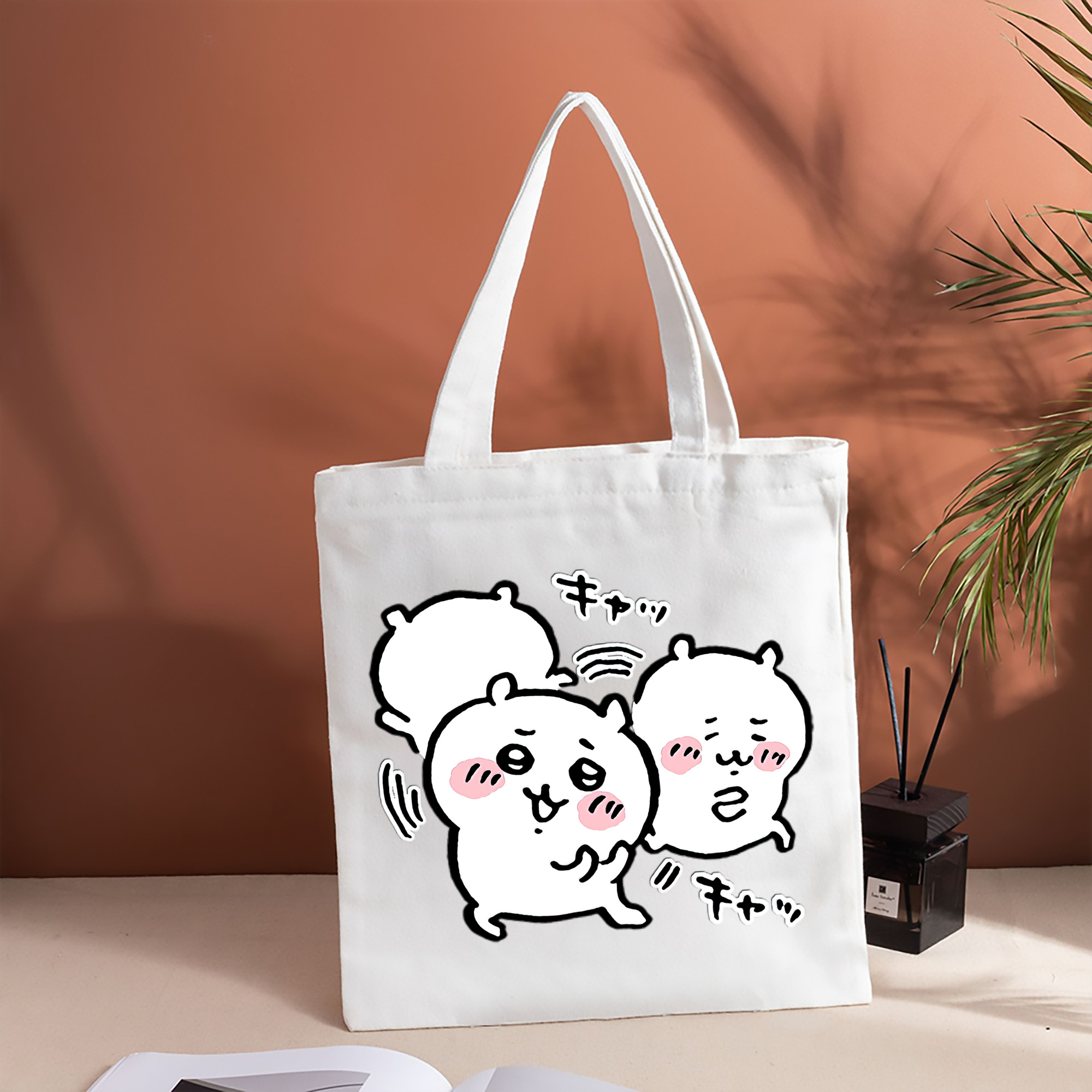 ちいかわ ちいかわ Chii-kawa chiikawa 縦型キャンバス生地手提げバッグ　トートバッグ