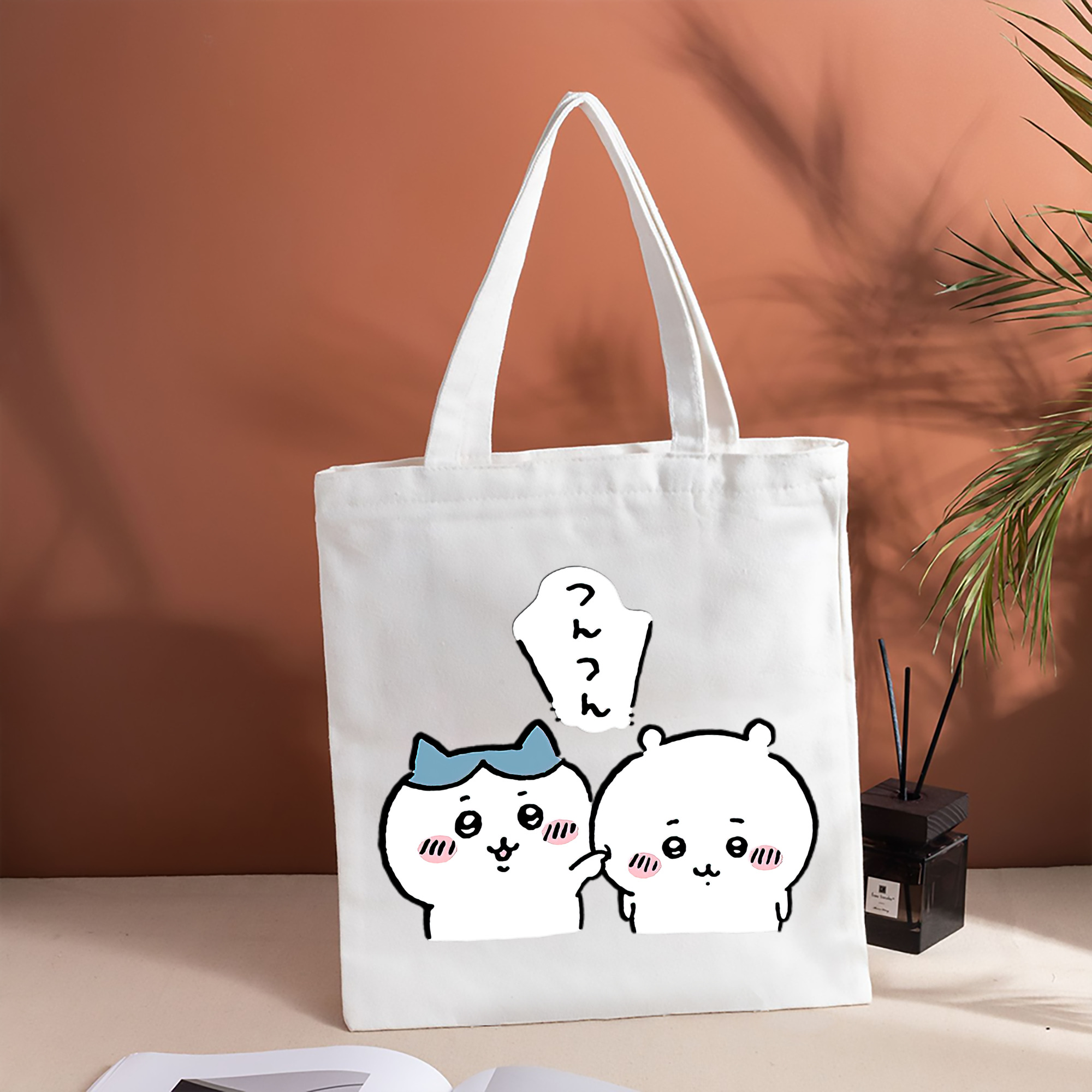 ちいかわ ちいかわ Chii-kawa chiikawa 縦型キャンバス生地手提げバッグ　トートバッグ