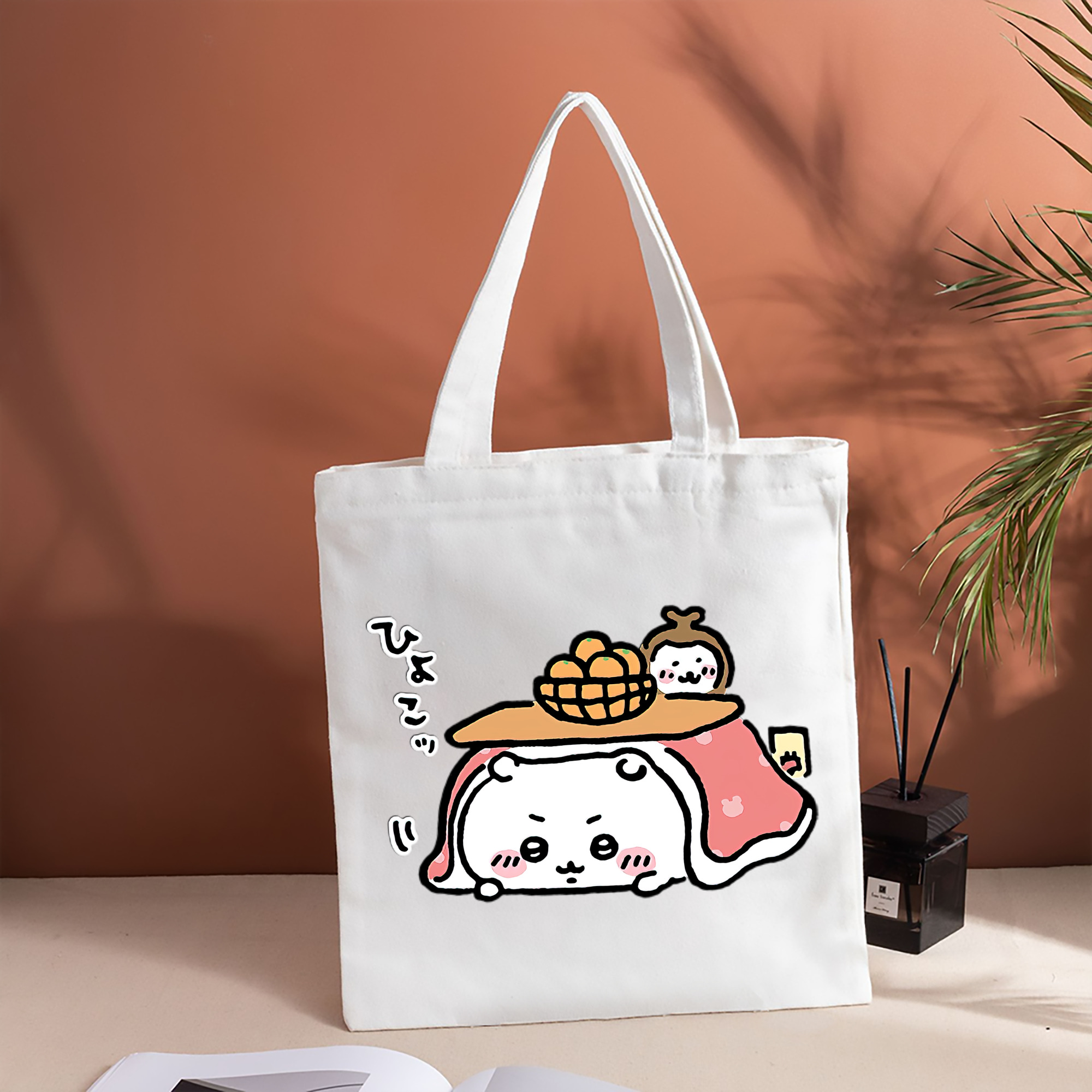ちいかわ ちいかわ Chii-kawa chiikawa 縦型キャンバス生地手提げバッグ　トートバッグ