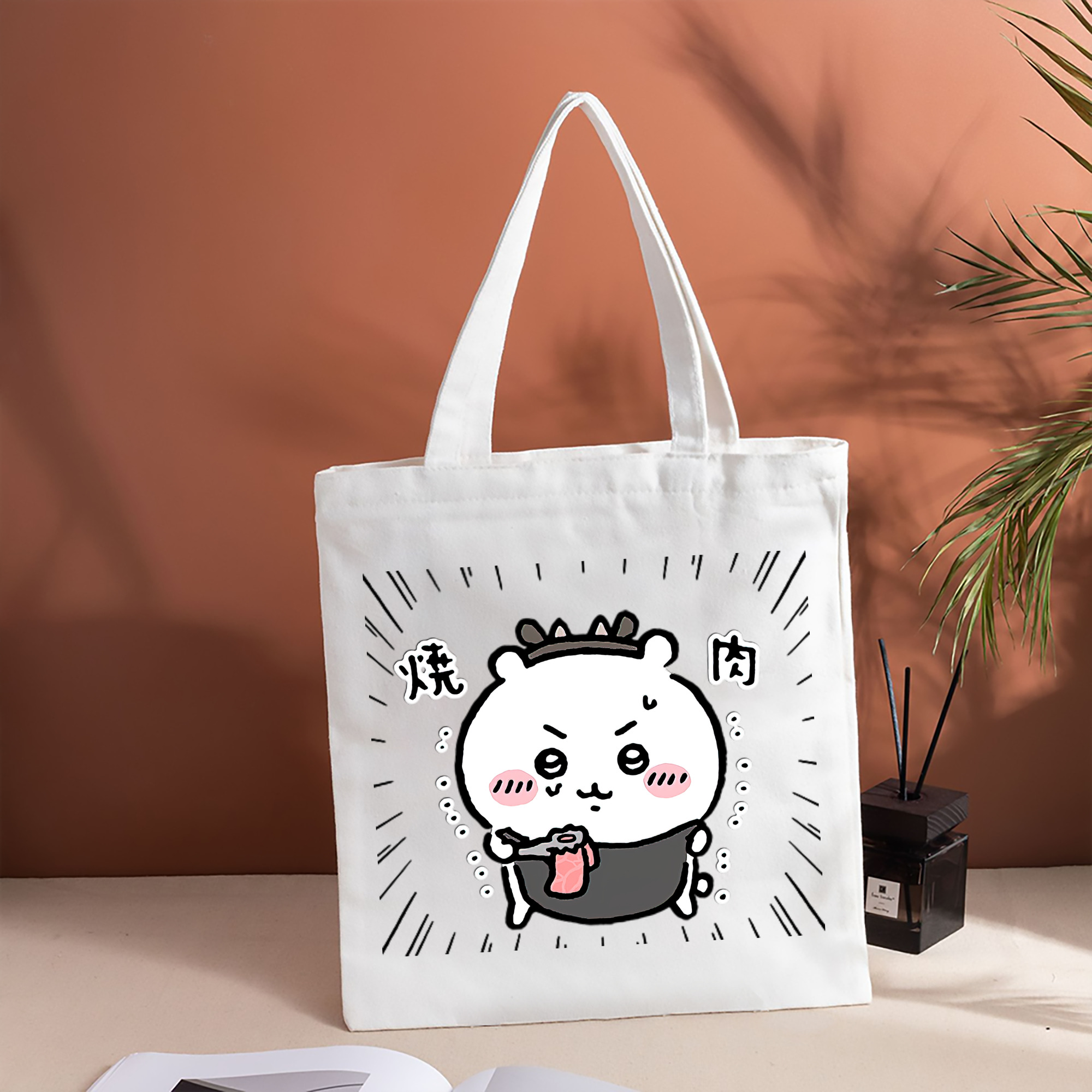 ちいかわ ちいかわ Chii-kawa chiikawa 縦型キャンバス生地手提げバッグ　トートバッグ