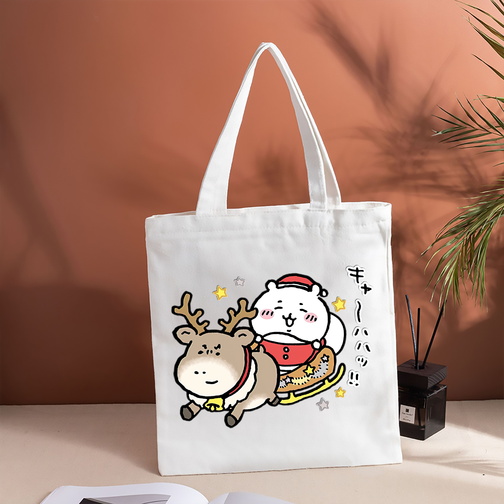 ちいかわ ちいかわ Chii-kawa chiikawa 縦型キャンバス生地手提げバッグ　トートバッグ
